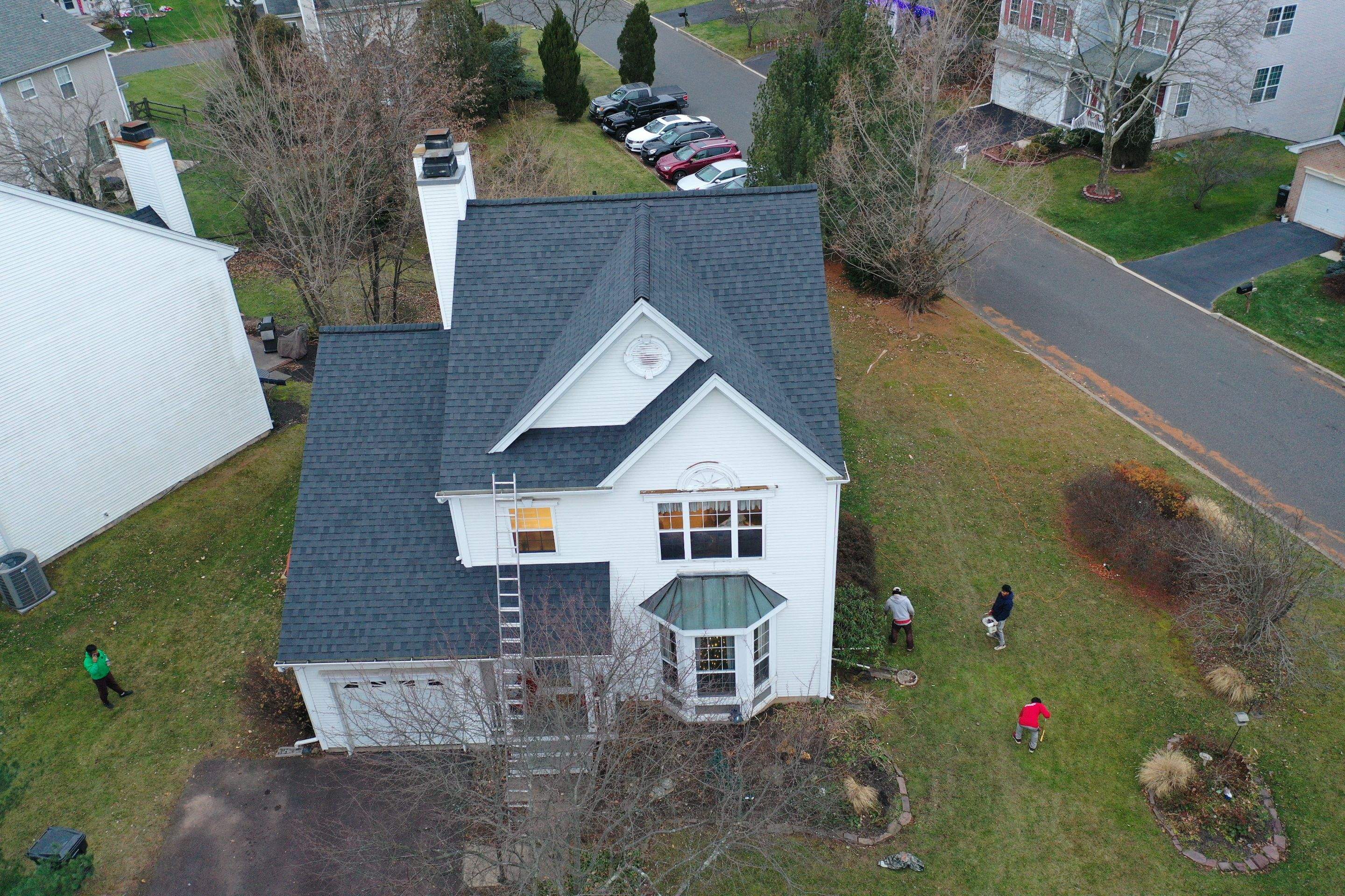 Roofing Installation using CertainTeed Landmark - Moire Black by Storm Guard of Ches-Mont PA