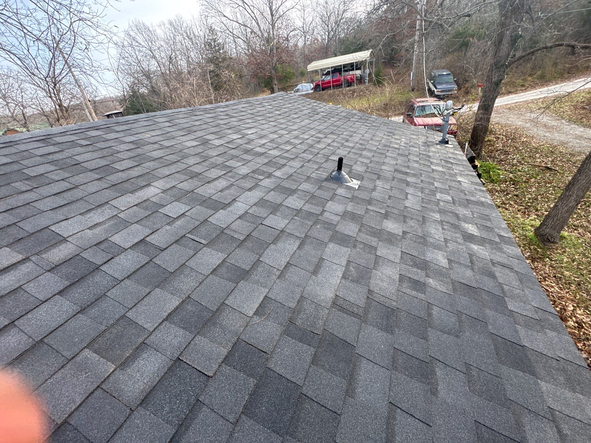 Residential Roofing Replacement - Atlas Architectural Shingle + 60 Mil PVC Flat Porch Roof  by Titan Commercial & Residential Roofing 