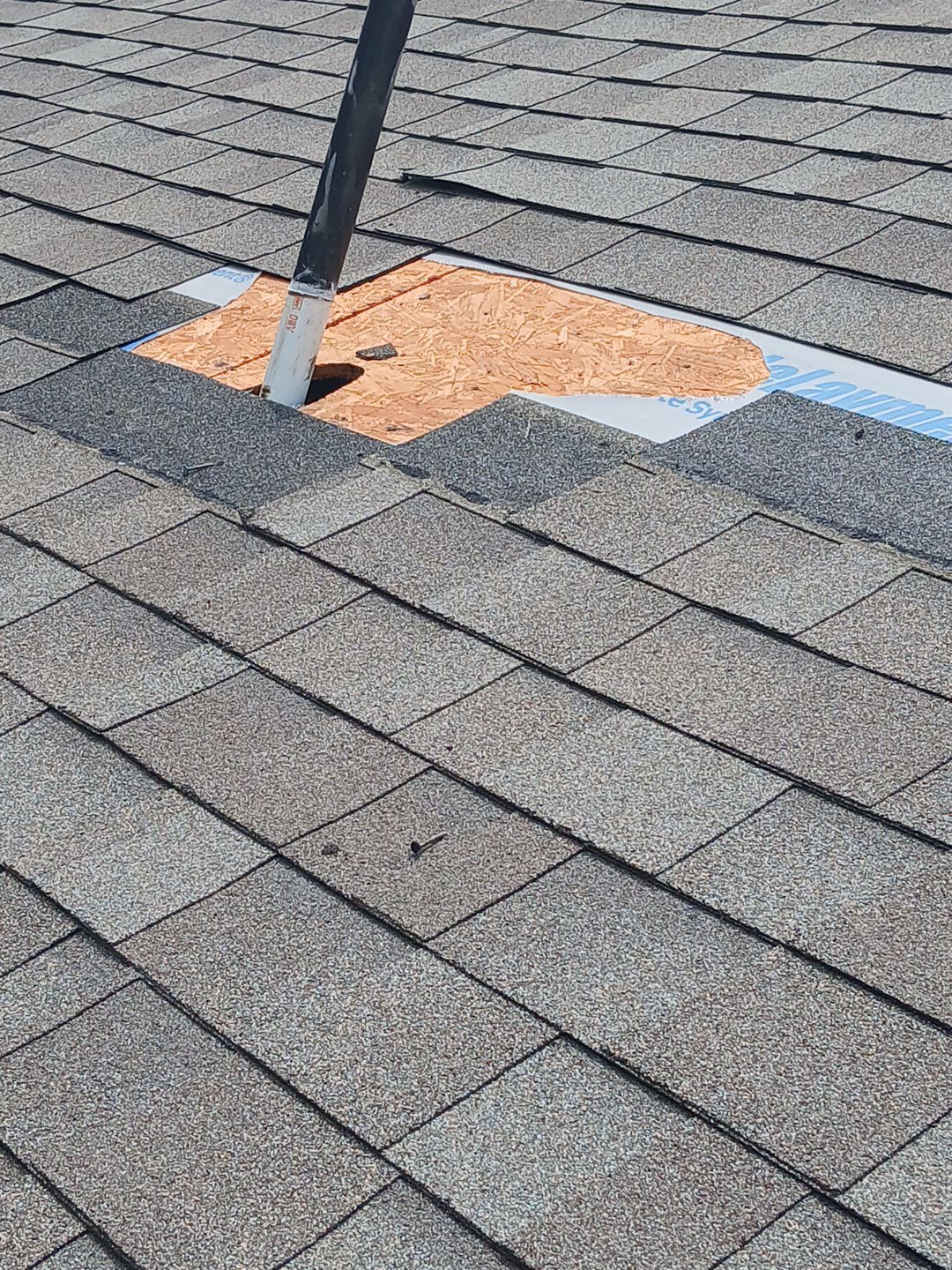 Hail Damage using Owen's Corning Duration (Lifetime) Shingles by Roof Repair Company