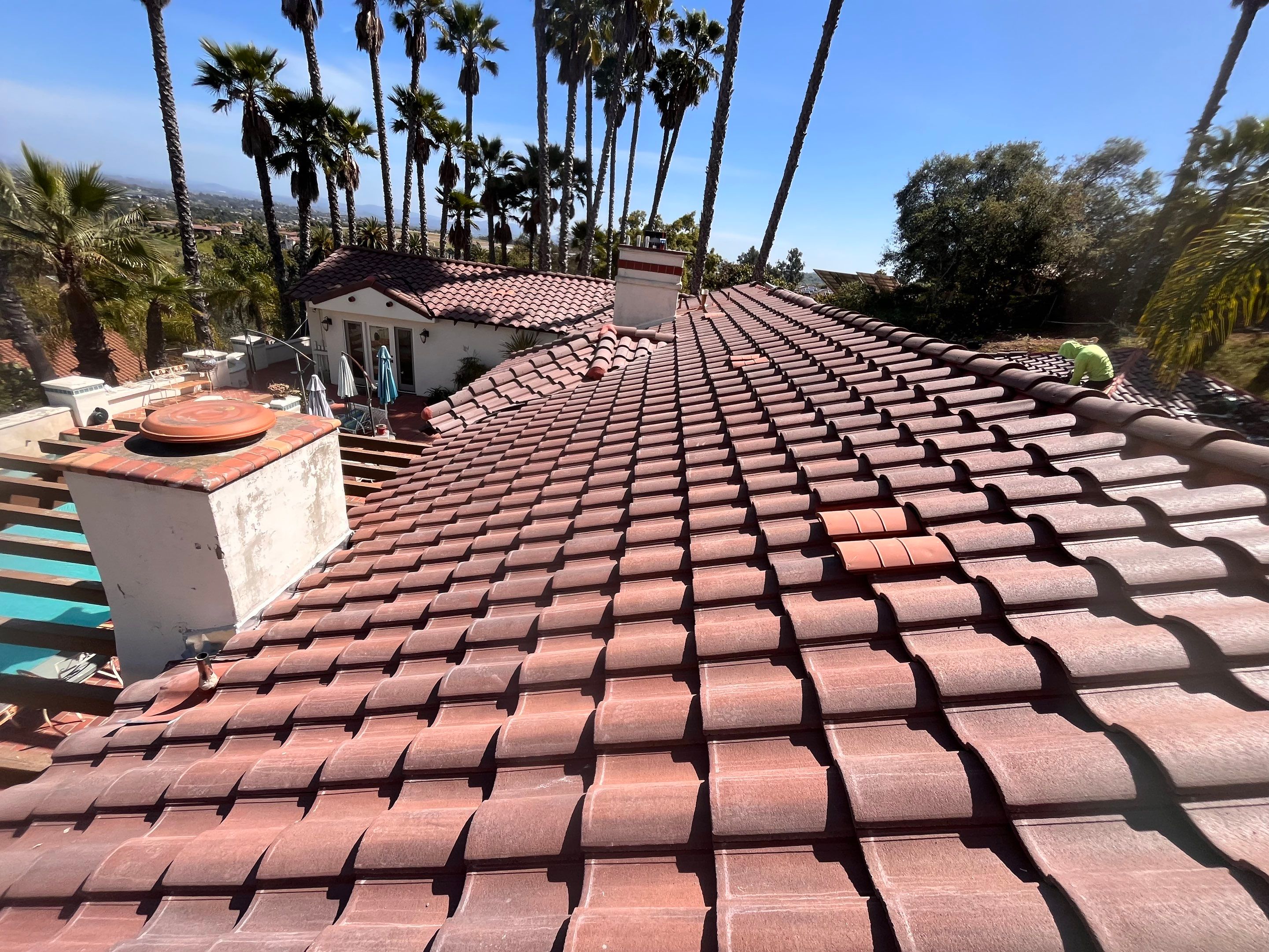 Eagle Capistrano Tile Roof Replacement in Fallbrook, California by Reliable Roofing San Diego Inc.