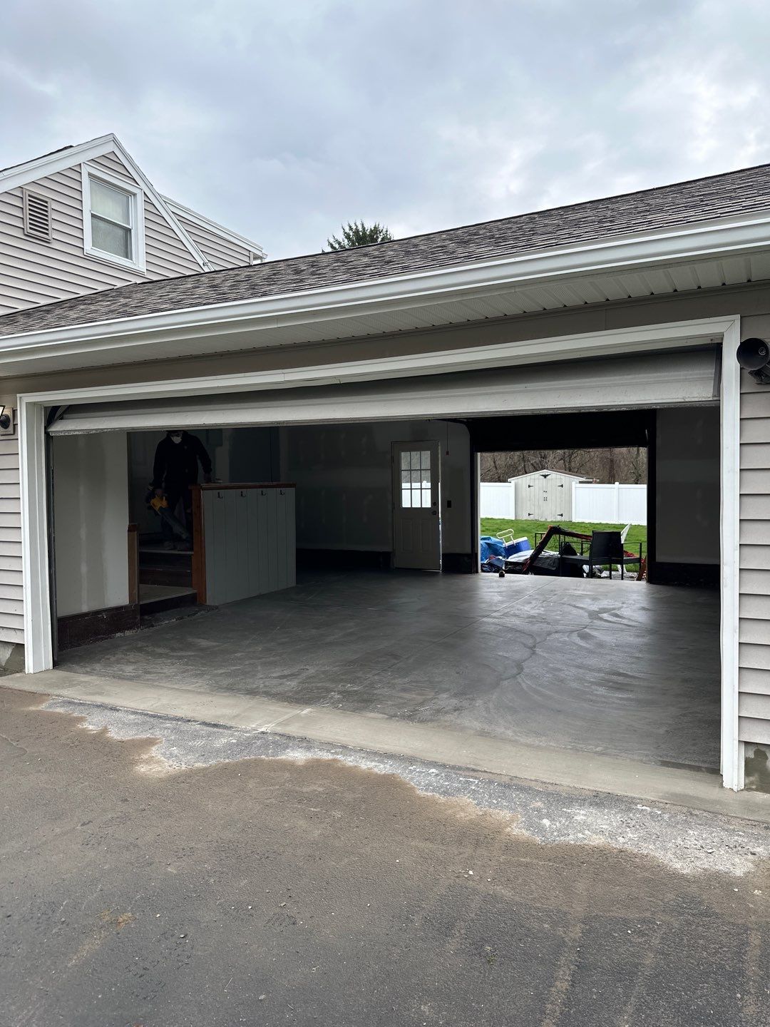Webster Garage Floor by NG Masonry & Construction LLC
