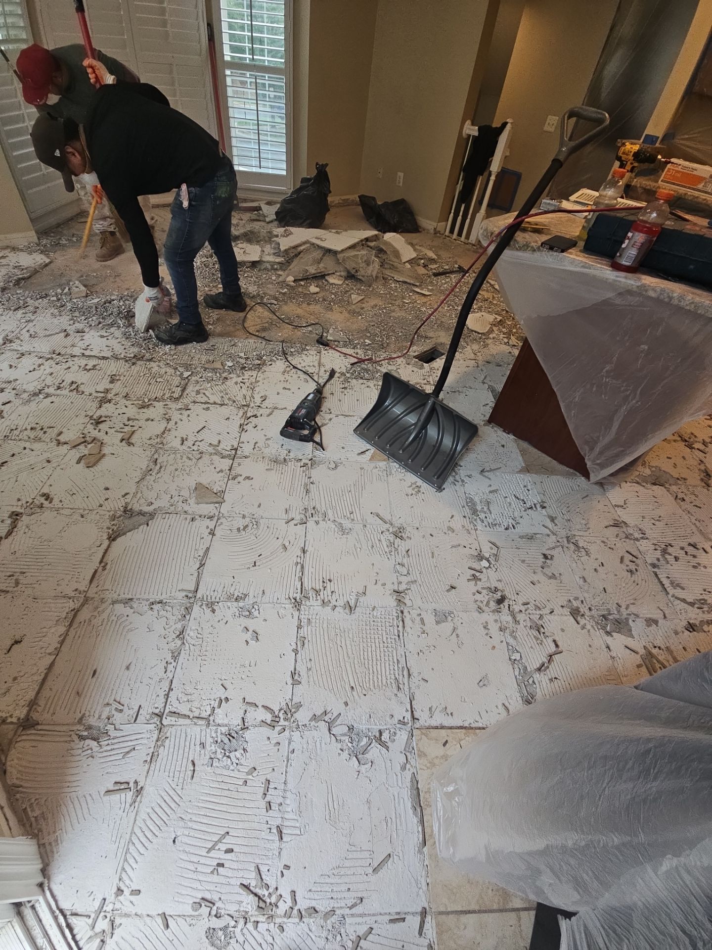 Kitchen Remodel using Flooring by Real1Construction