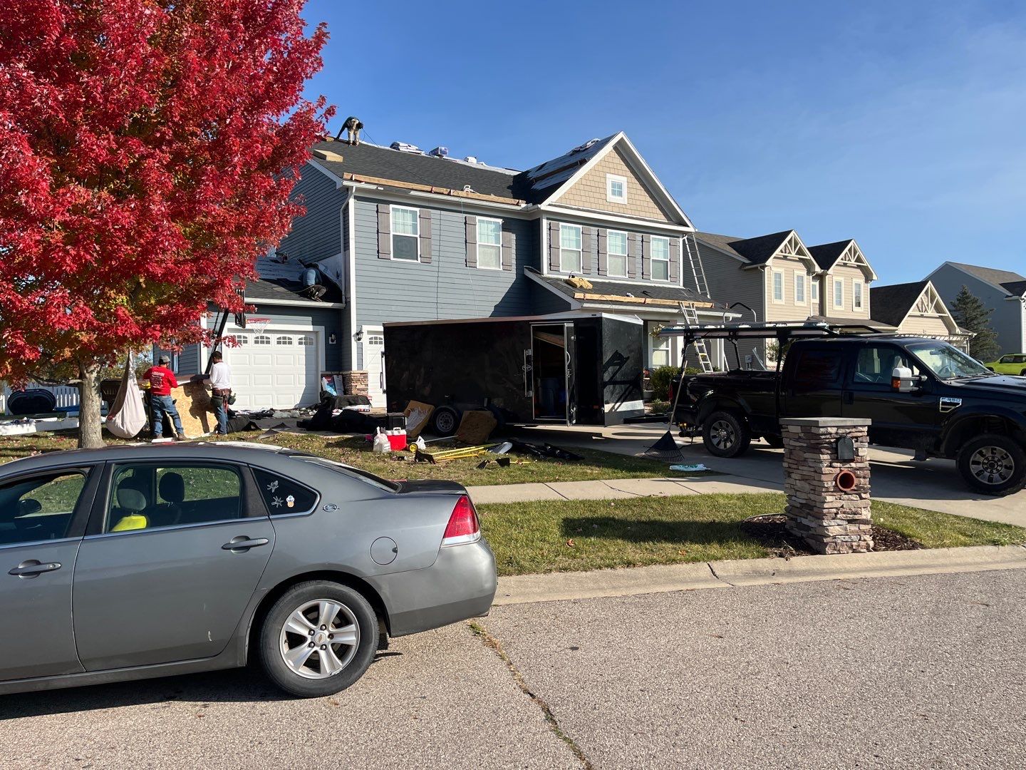 Hail Damaged - Replaced with GAF HDZ WeatheredWood by Acme Exteriors