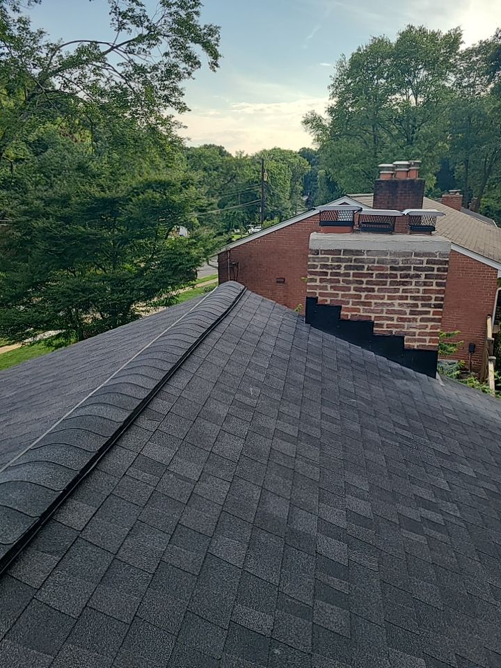 Springfield Tree Damage Restoration: CertainTeed Landmark Designer Shingles in Charcoal Black by RM Banning, Inc.