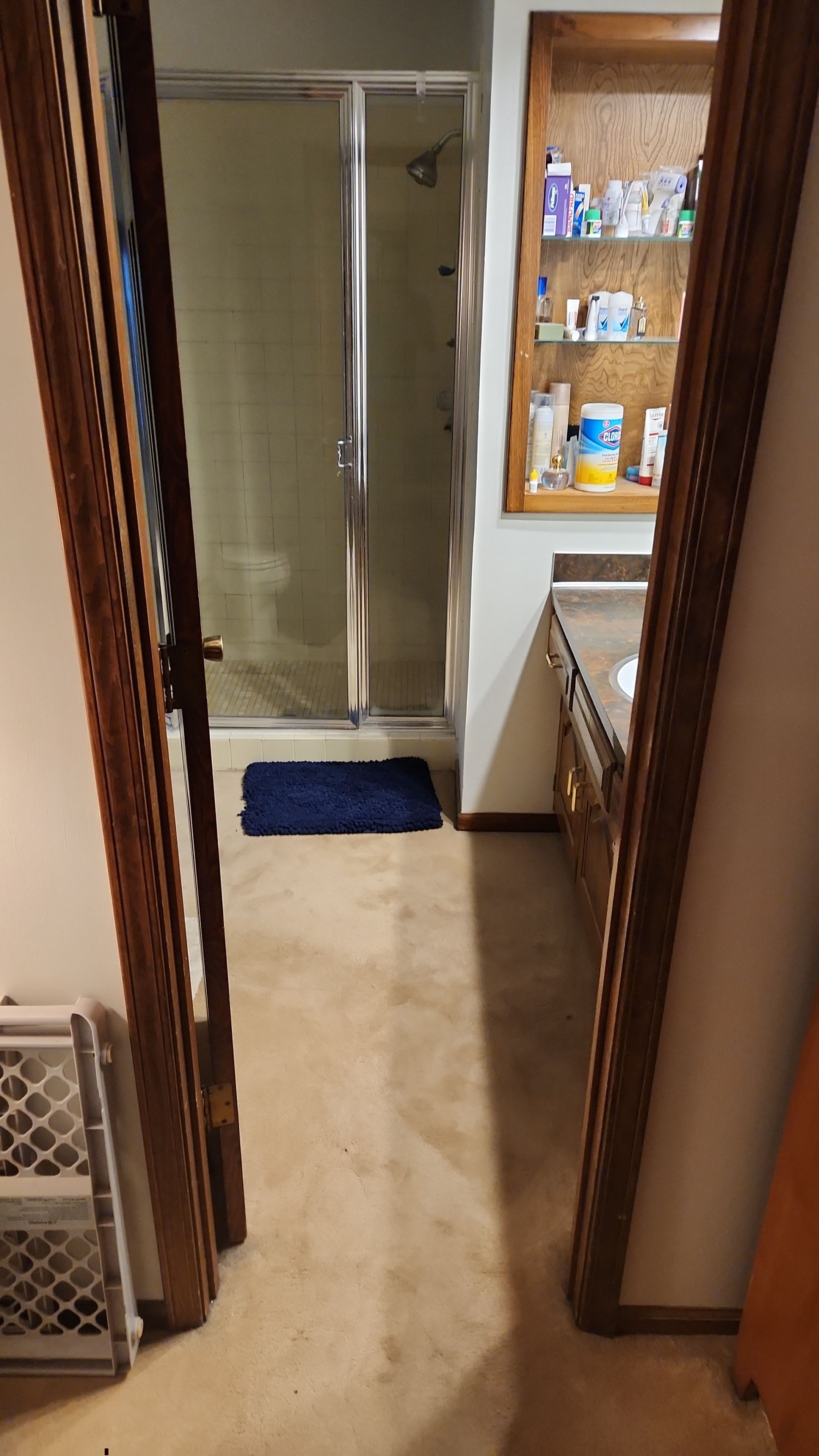 Full Bathroom Remodel, customer painting themselves by The Shower Company