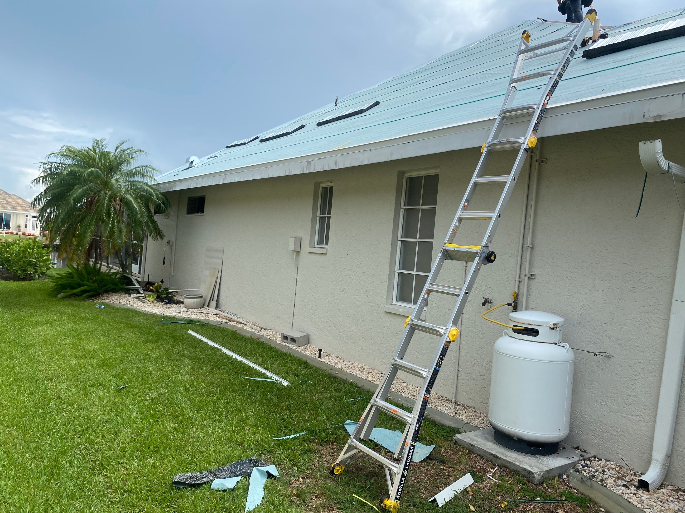 SW Cape Coral Stone Coated Steel Roof Installation by Four Peaks Roofing