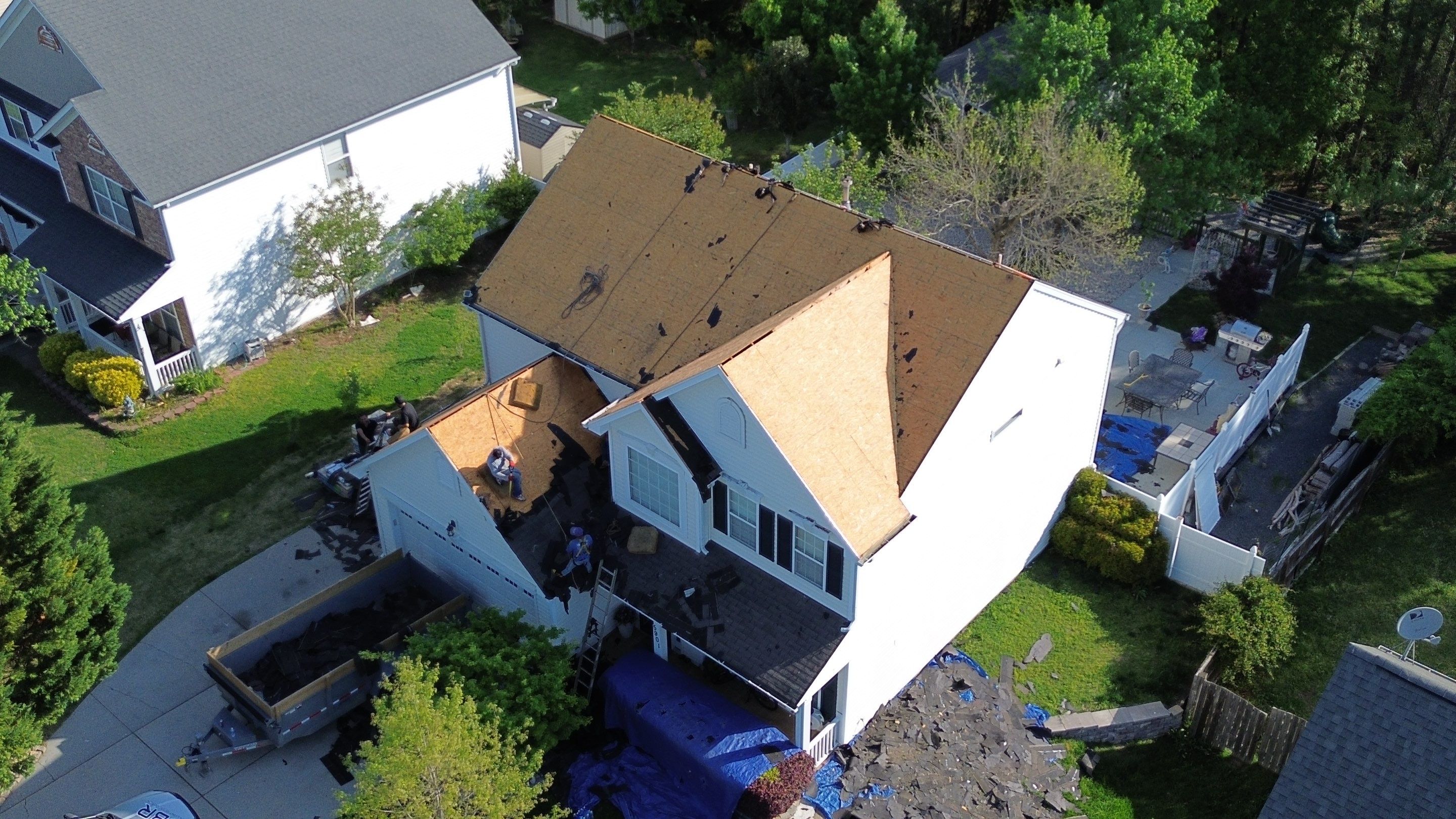 Roof and gutter replacement by hail damage by Just Brilliant Restoration JBR