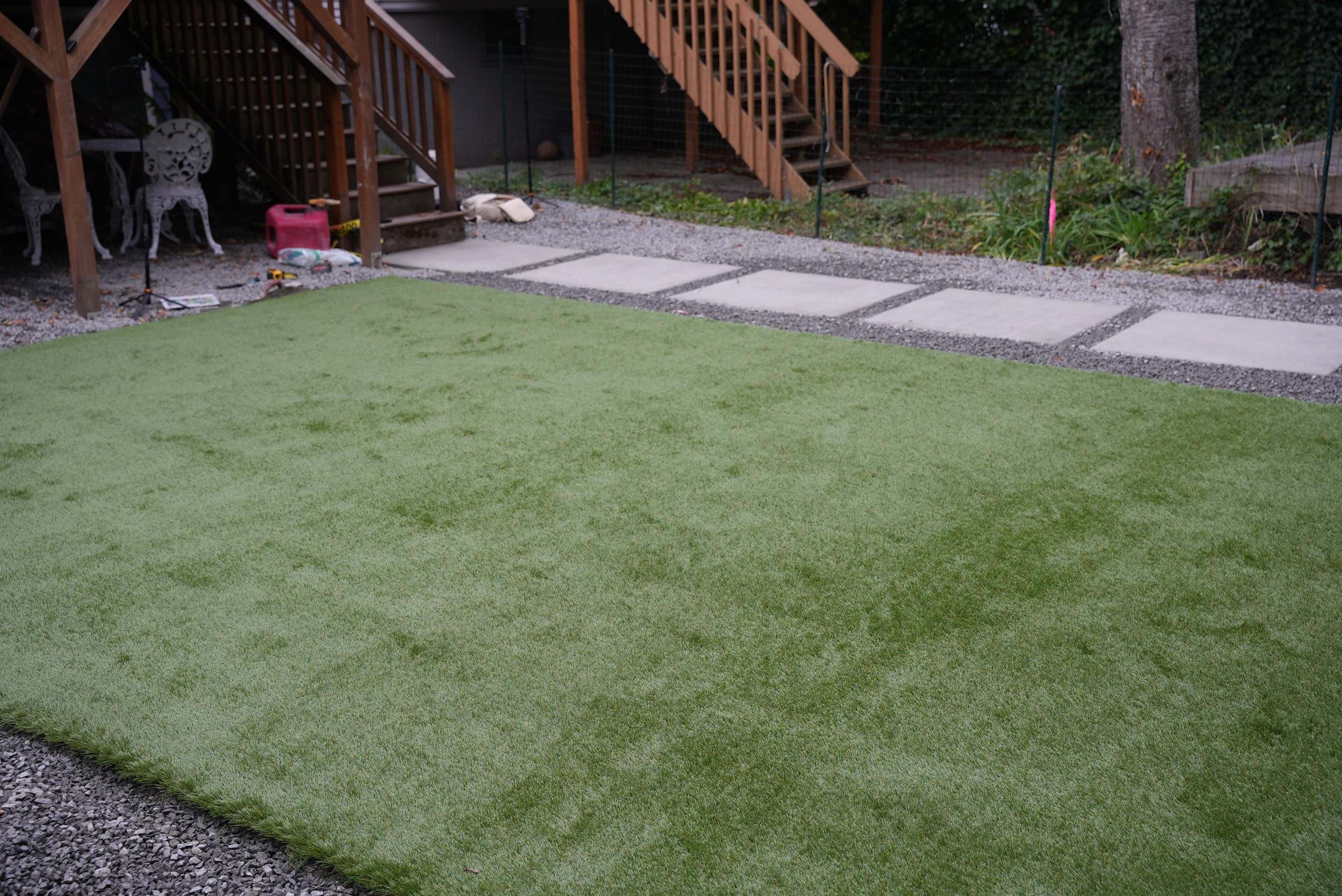 Turf Installation, Retaining Wall & Concrete Walkway | Seattle  by Jireh Asphalt & Concrete Inc 