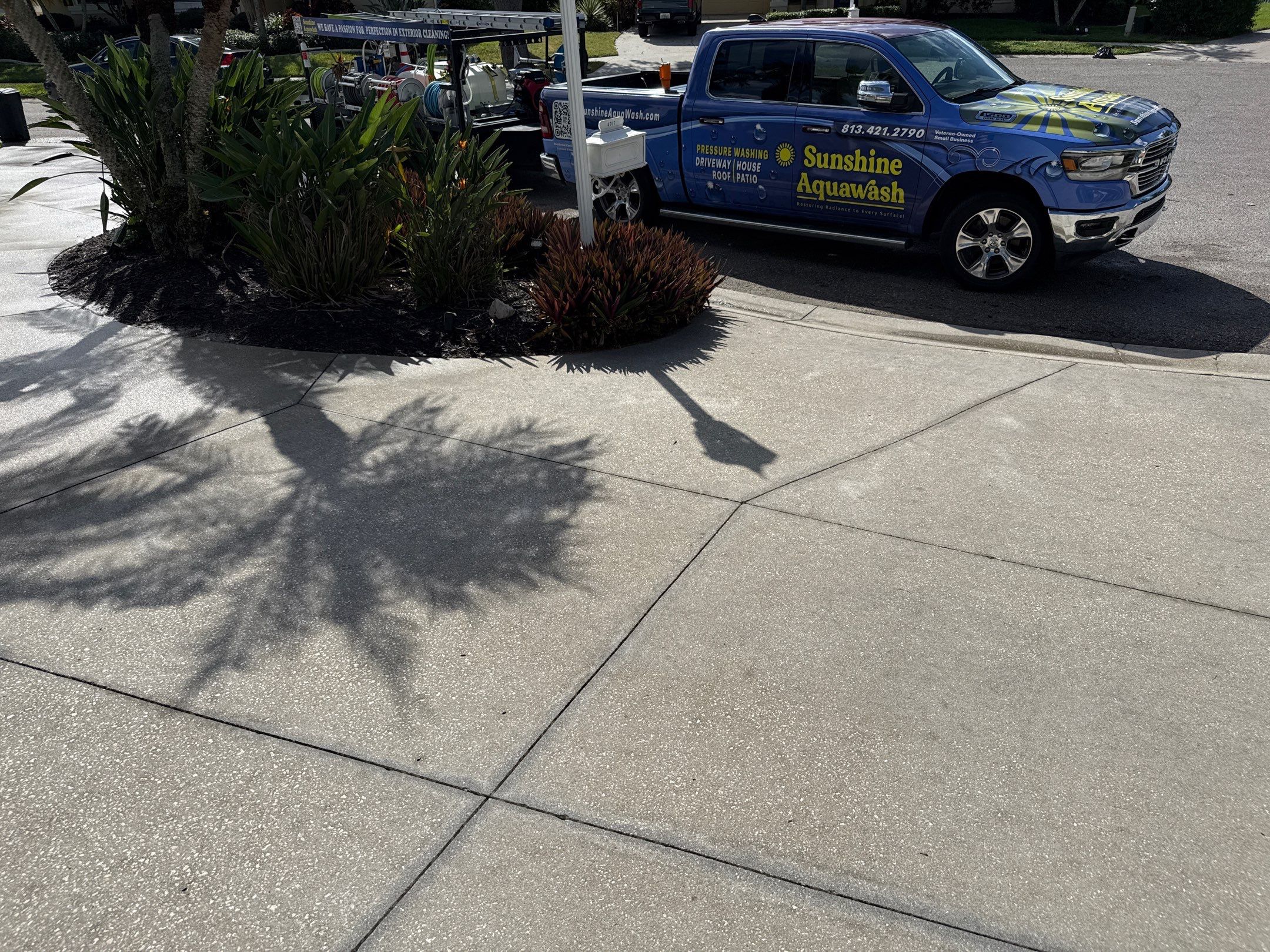 Driveway Cleaning at The Inlets Bradenton by Sunshine AquaWash