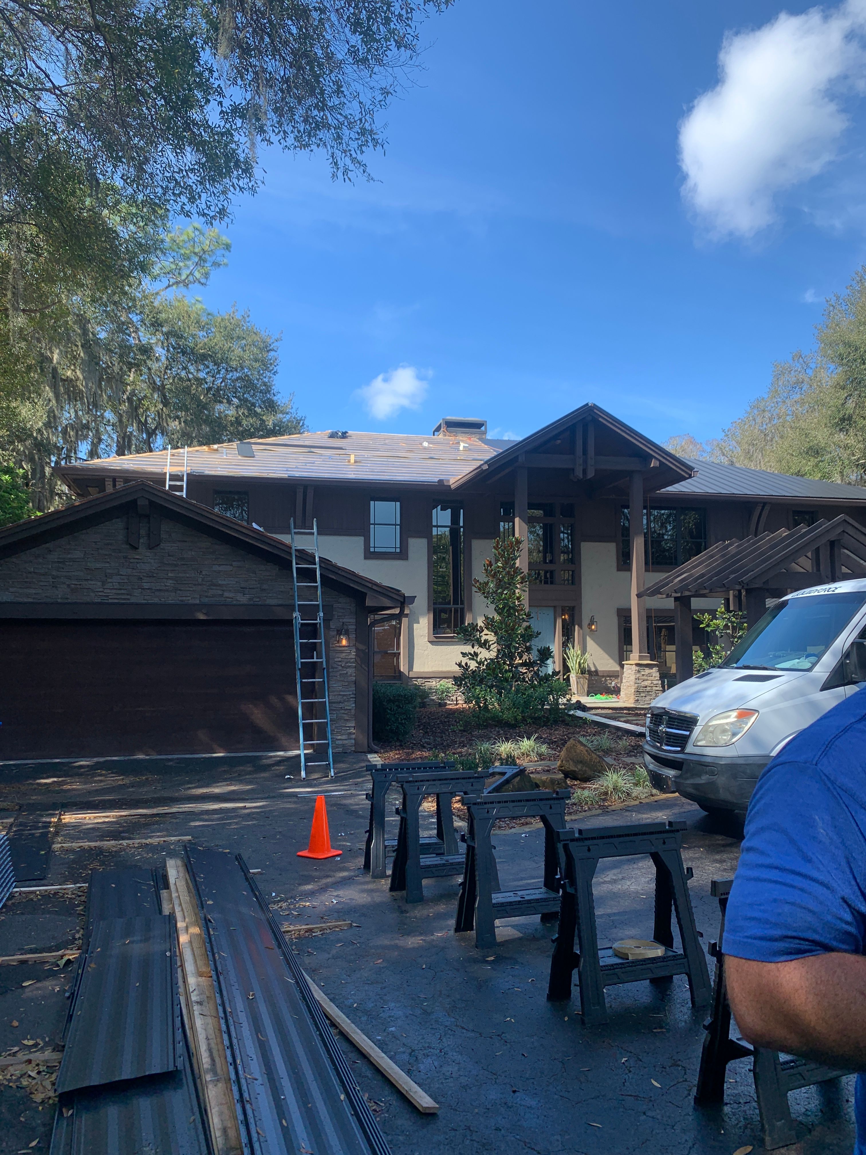Residential Standing Seam Install in Odessa Florida by International Roofing