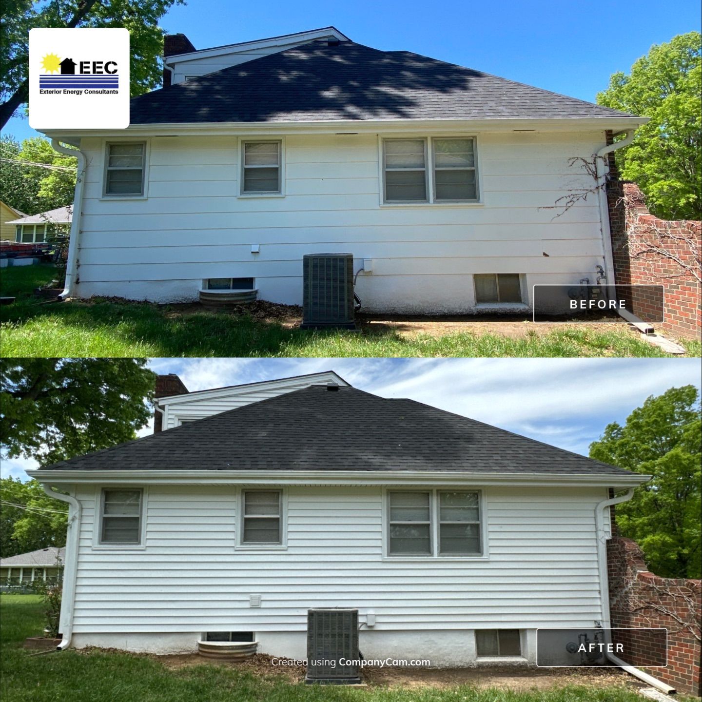 Siding Installation using White Market Square by EEC Windows, Siding & Roofing