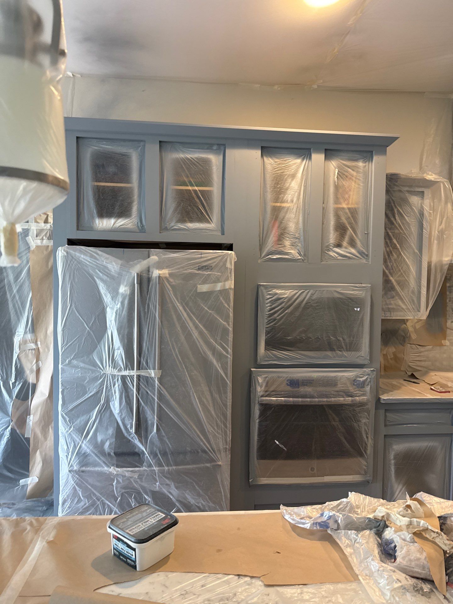 Residential Interior Repaint Color Change on Walls and Cabinets by Midwest Paint LLC