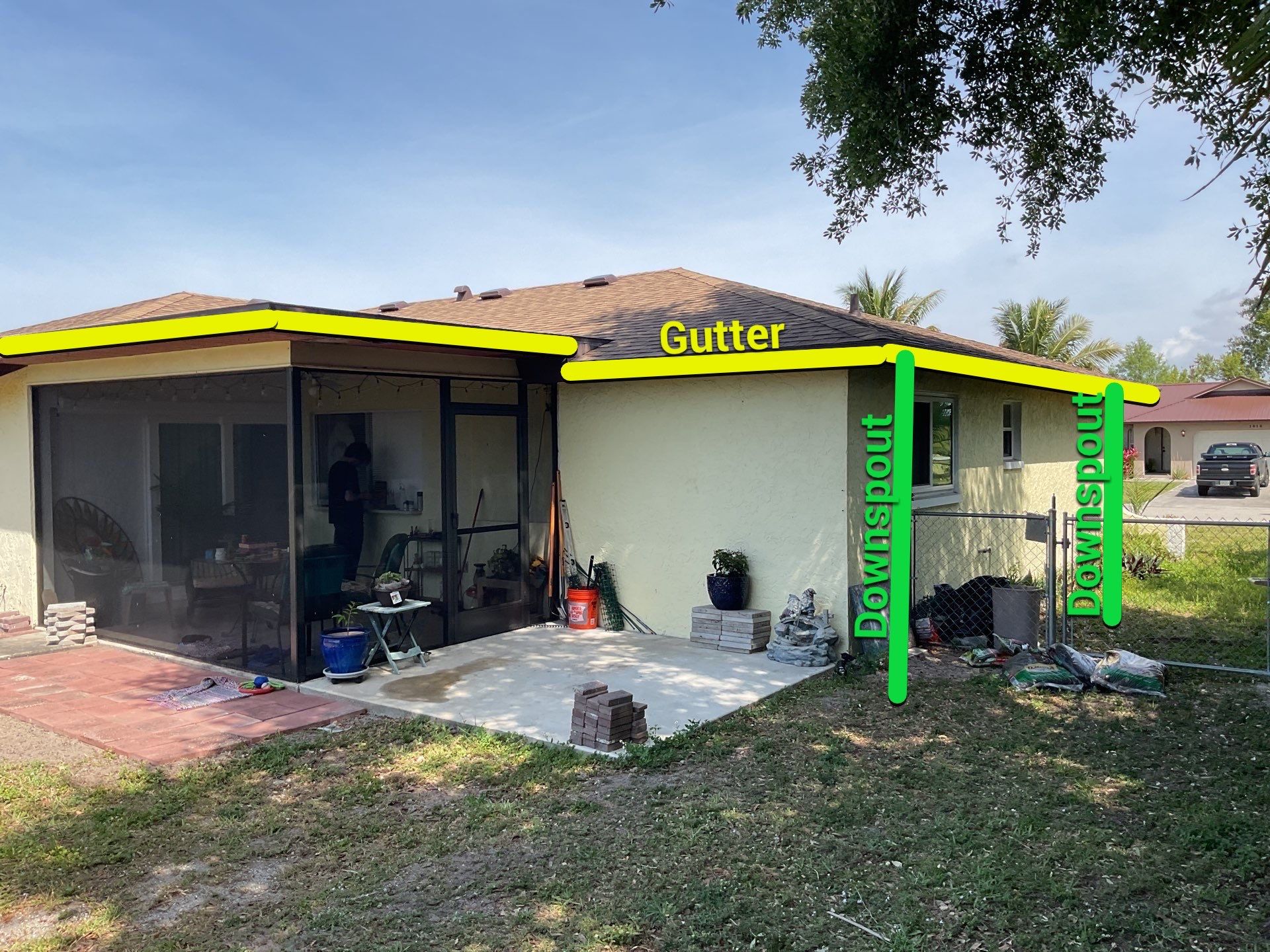 Musket Brown Seamless Gutters using 6 Inch Seamless Gutters in Cape Coral FL by Gutter Professors