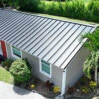 24ga 1.5" Mechanical Seam Matte Black by Total Roofing System The Metal Roof Experts