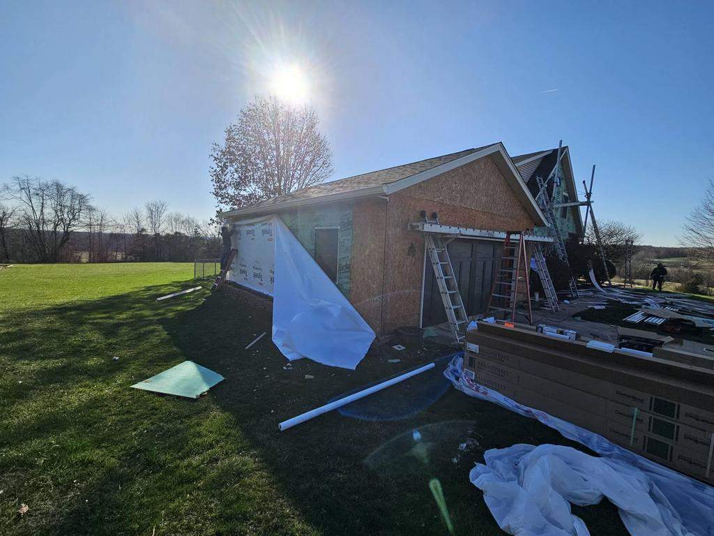 Exterior Installation using CertainTeed MainStreet Vinyl Siding by Koontz Construction