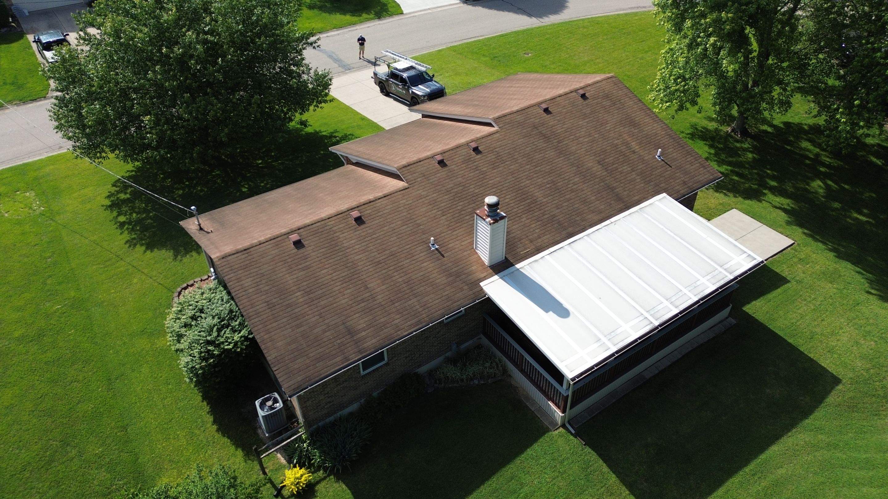 Atlas Weathered Shadow Roof Replacement by Tamlin Roofing