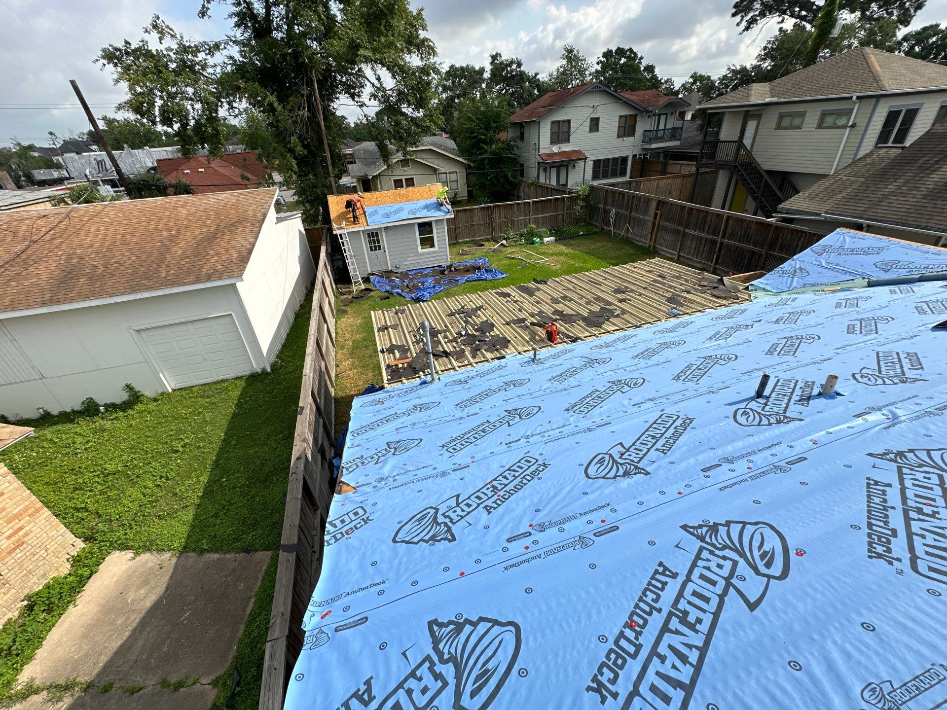 Project in Houston by Motion Roofing