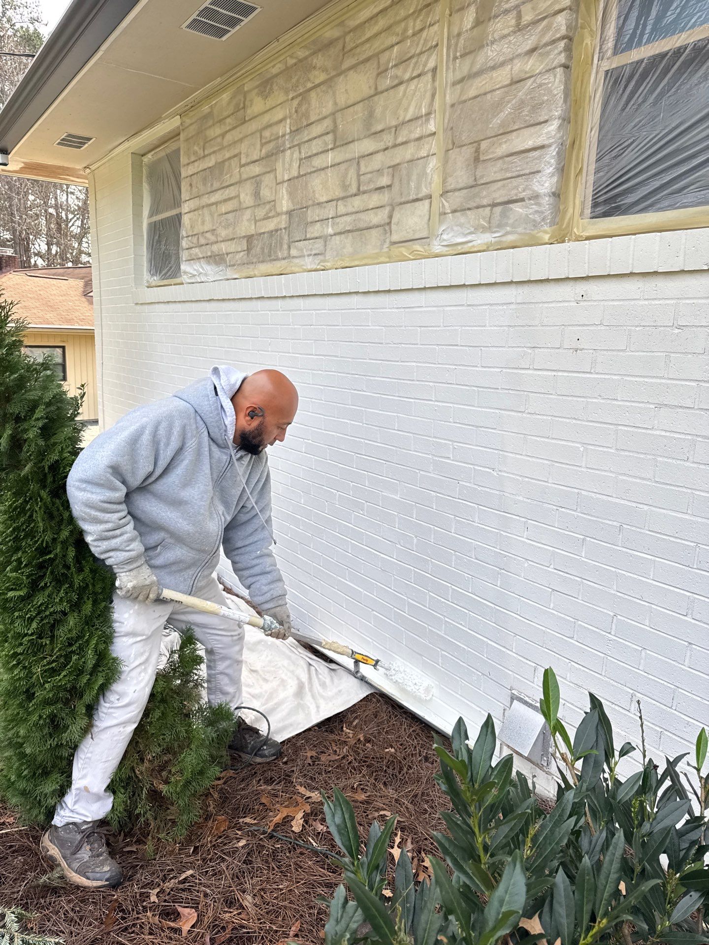 Exterior Brick Painting by GonzalezPainters & Contractors Inc 