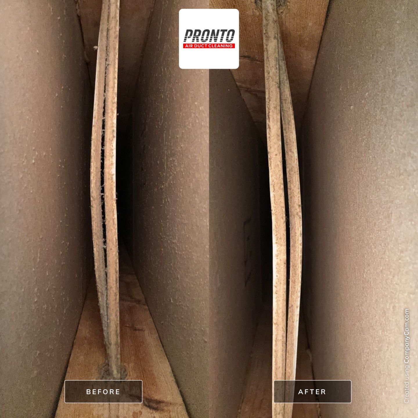 Air duct cleaning using Hypervac by Pronto Air Duct Cleaning