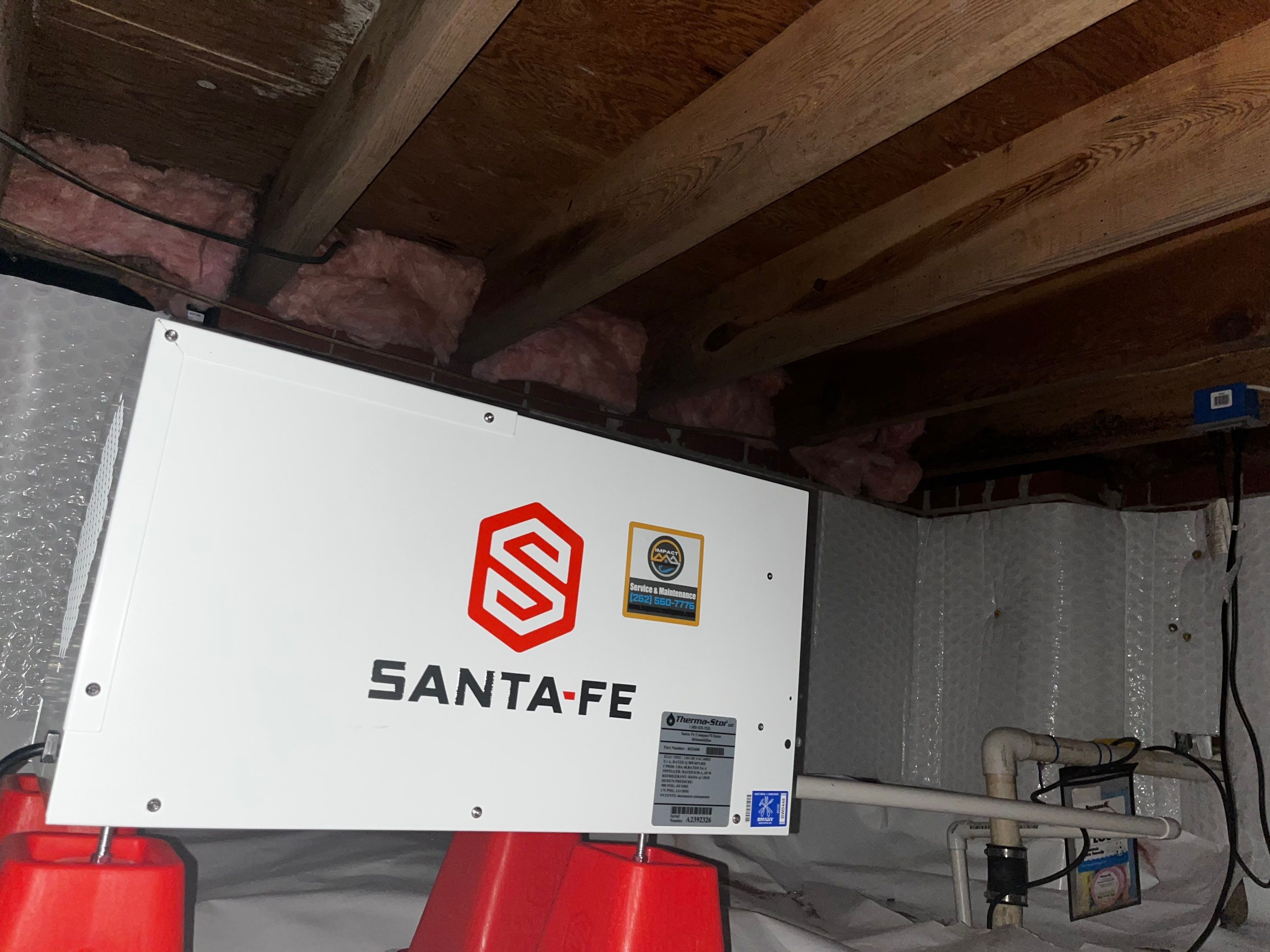 Impact Choice Encapsulation with French Drain and Crawlspace Doors by Impact Crawlspace