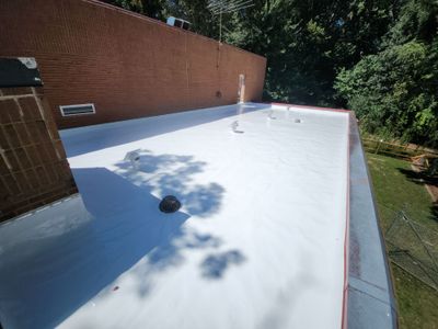 Roof Installation using Silicone TPO