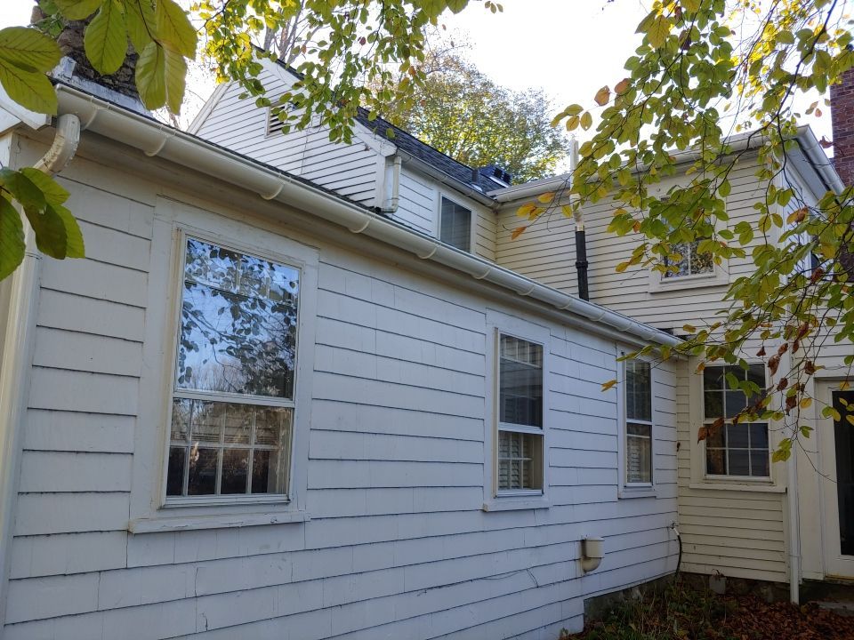 Gutter Installation using 6" Half Round Aluminum Gutter in Hingham, MA by Gutter Pro Enterprises