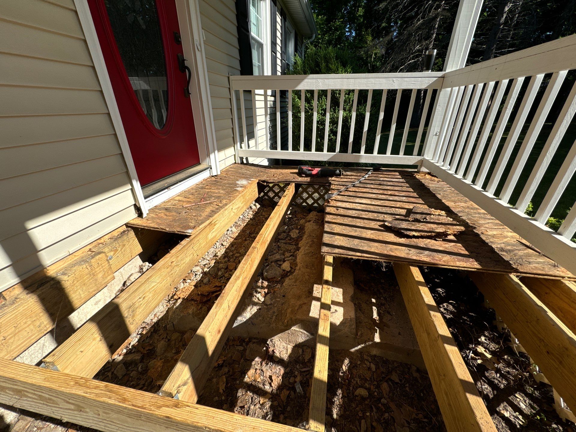 Front Porch Upgrades using TimberTech Advanced PVC Porch Collection by Chagnon Building & Remodeling LLC