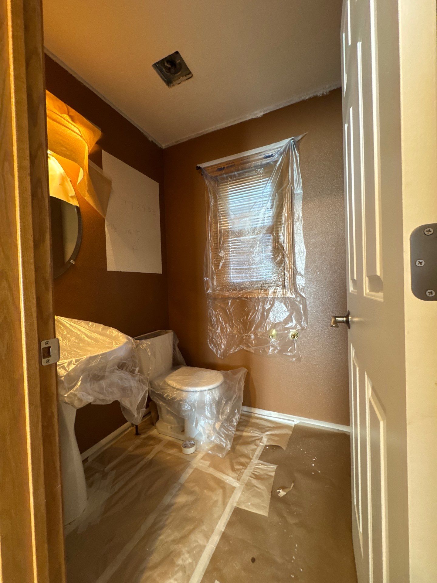 Ankeny Residential Interior | SW Duration in Natural Linen, Velvet Antler Accents & Clary Sage Bath with ProMar Flat White Ceilings by Midwest Paint LLC