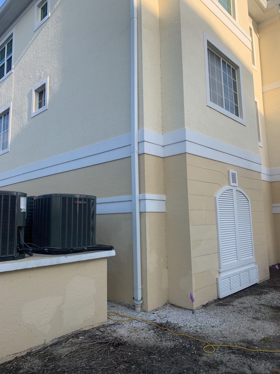 White Aluminum Gutters and Downspouts in Fort Myers FL by Gutter Professor by Gutter Professors