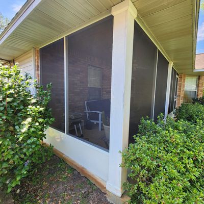 Screen Under Existing Patio Cover