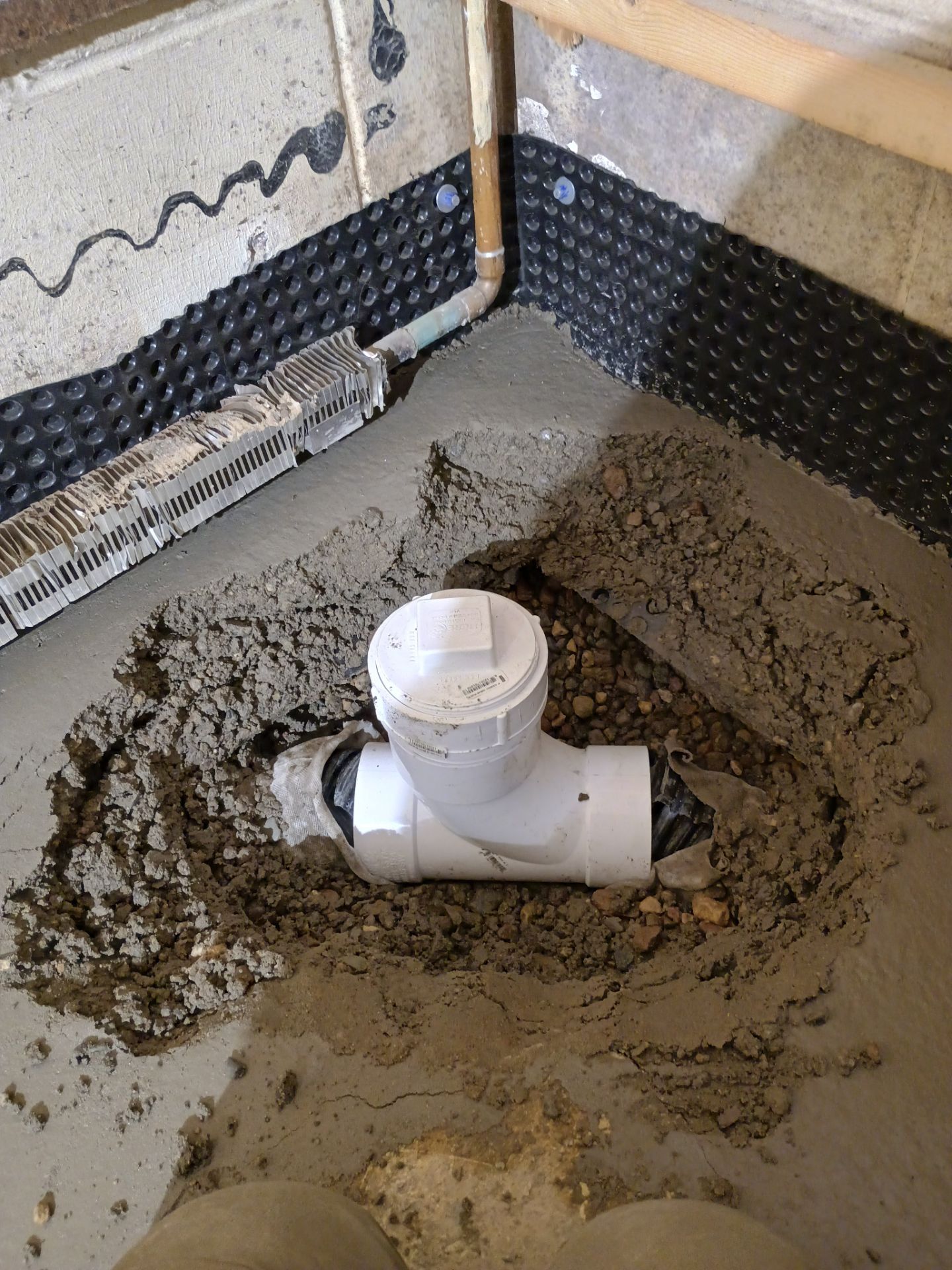 Drain Tile, Sump Pump & Buried Discharge in Columbia Heights by Waterproofing Northeast