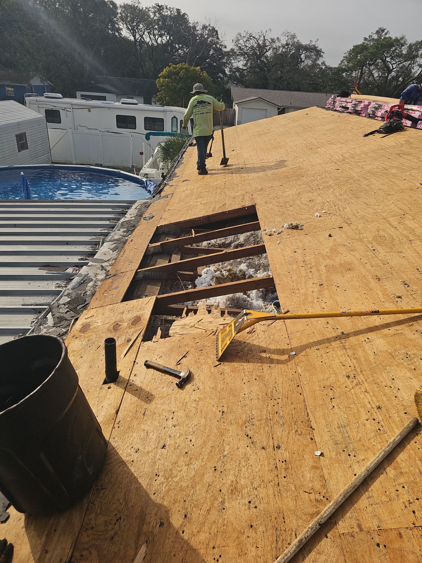 Project in Clearwater 33760 by Mitchell Roofing Company LLC 