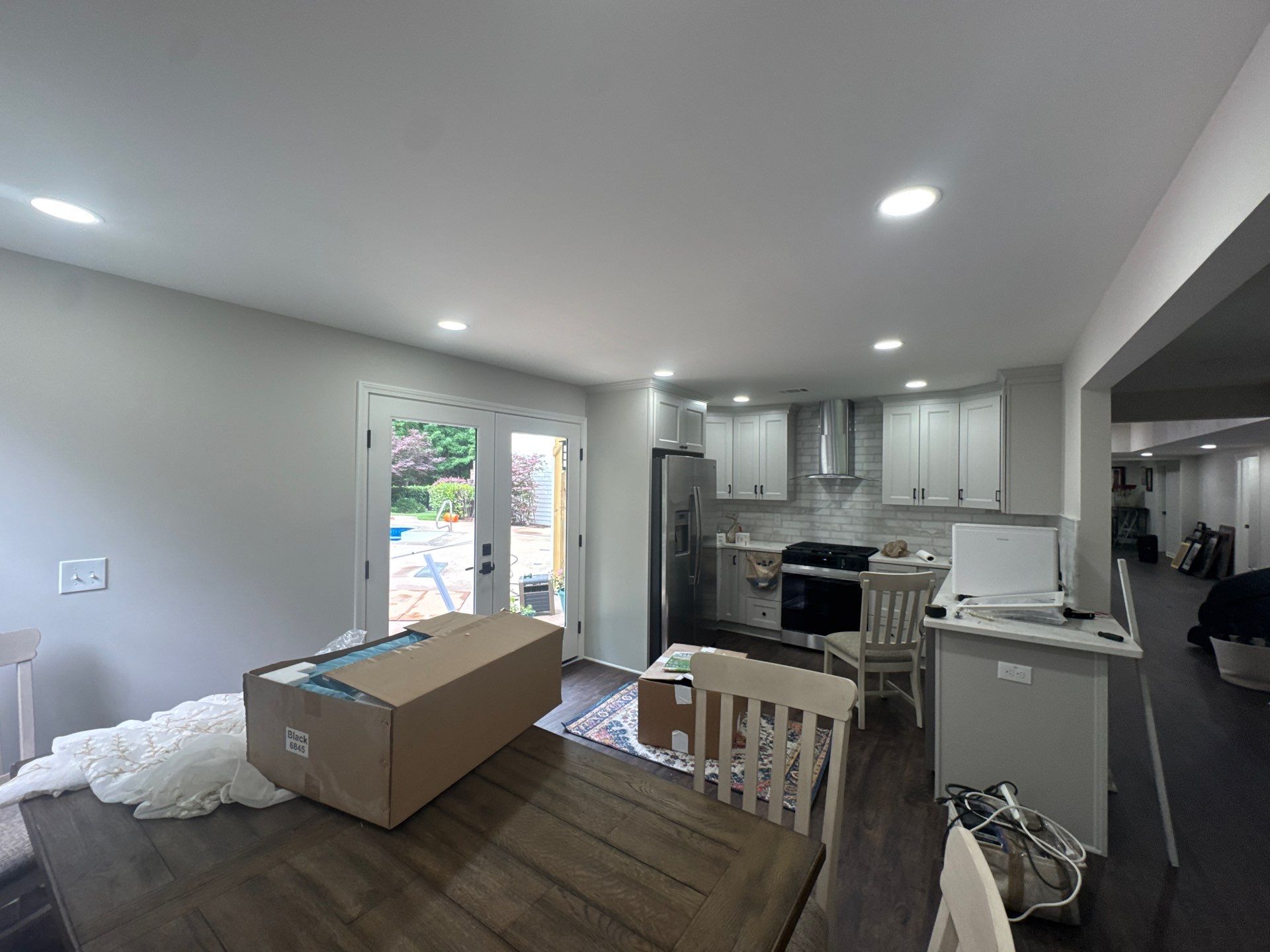 Full Basement Remodel in Powder Springs Featuring Custom Kitchenette by Swift Home Renovations