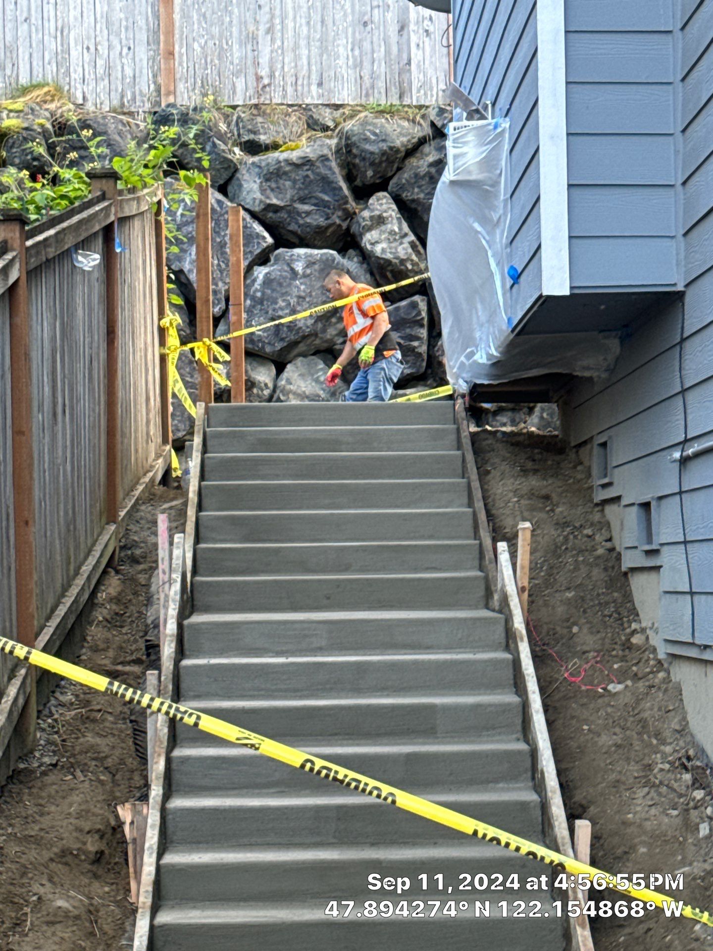 Jireh Outdoor Projects | Concrete Stair Repair and Retaining Wall by Jireh Asphalt & Concrete Inc 