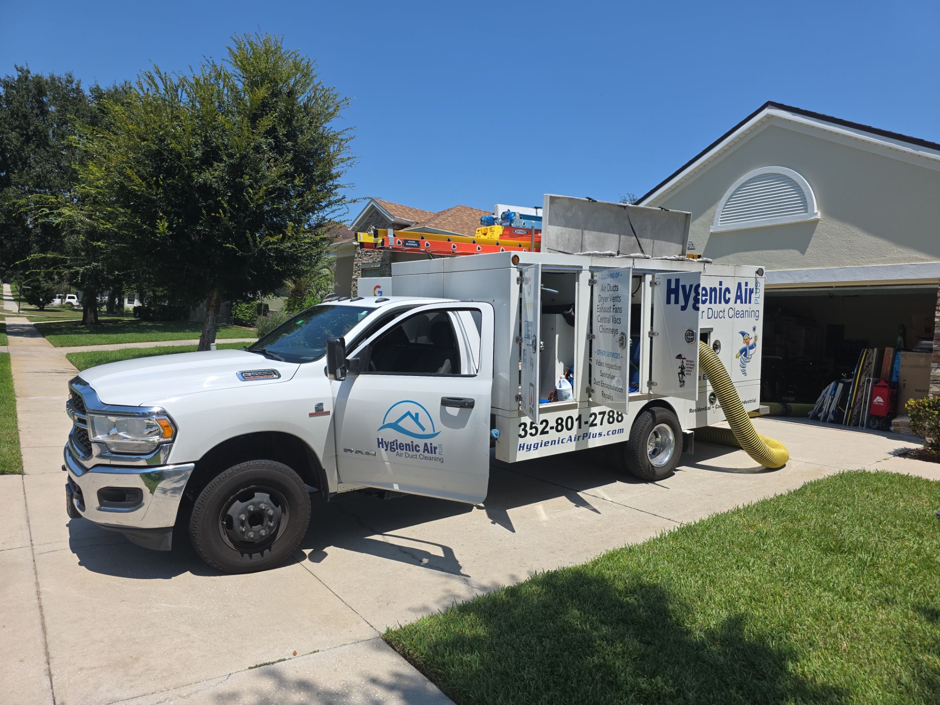New construction duct cleaning in Clermont by Hygienic Air, Inc