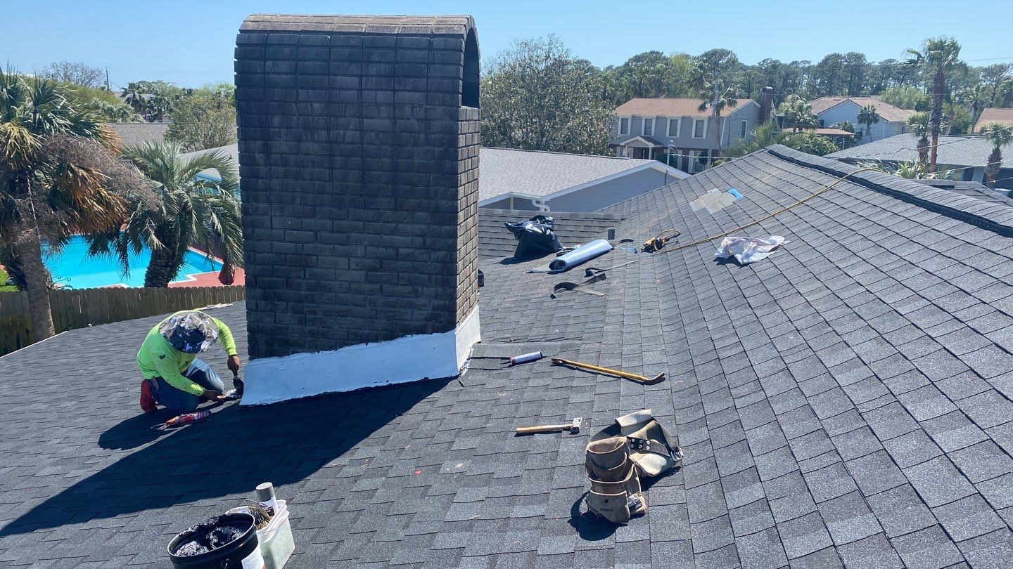 Residential Roof Repair using Certainteed Shingles by Antoine Building Company