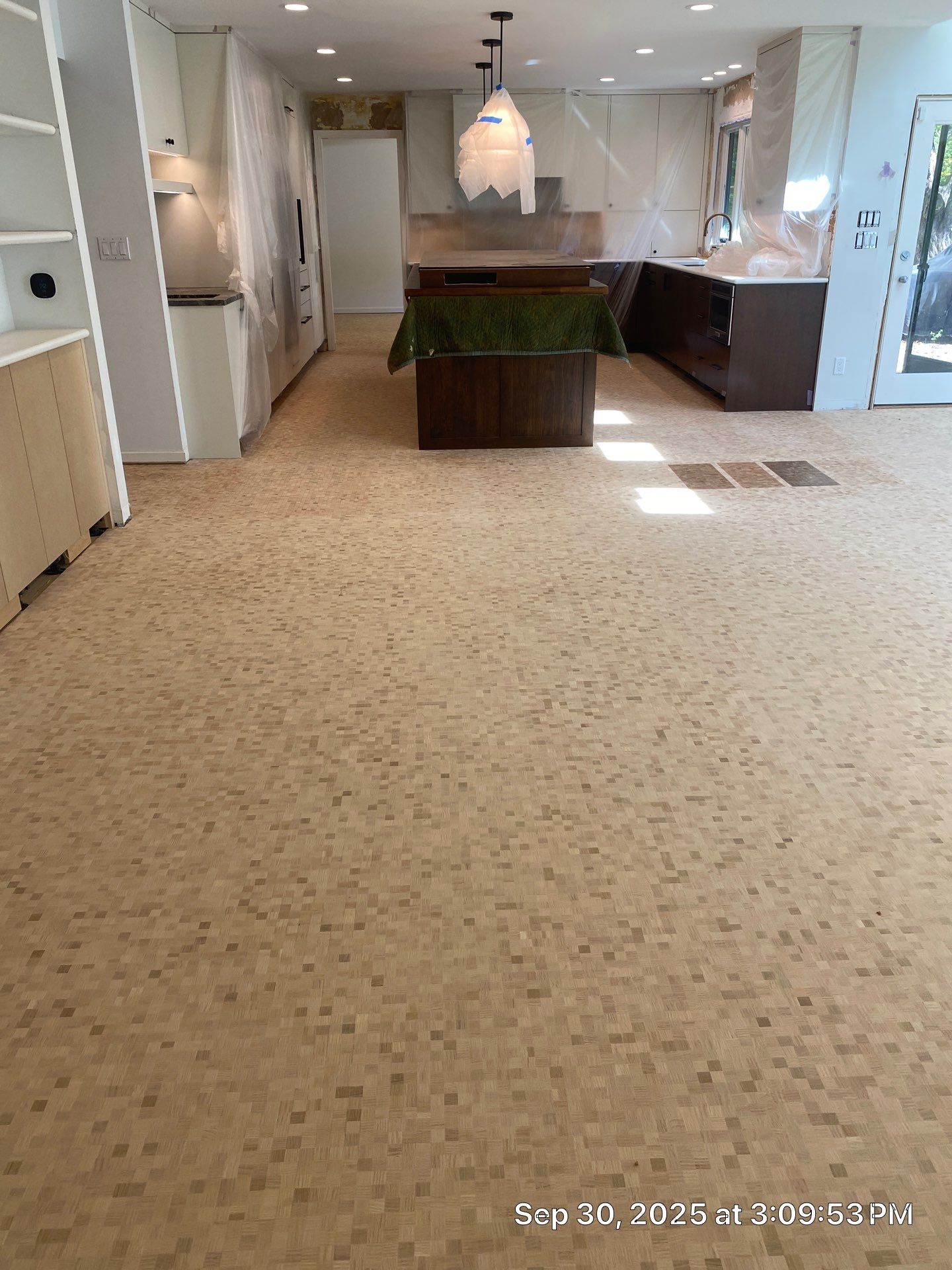 UNIQUE MID CENTURY MODERN Square Wood Tile Floor by RTBaldwin Hardwood Floors