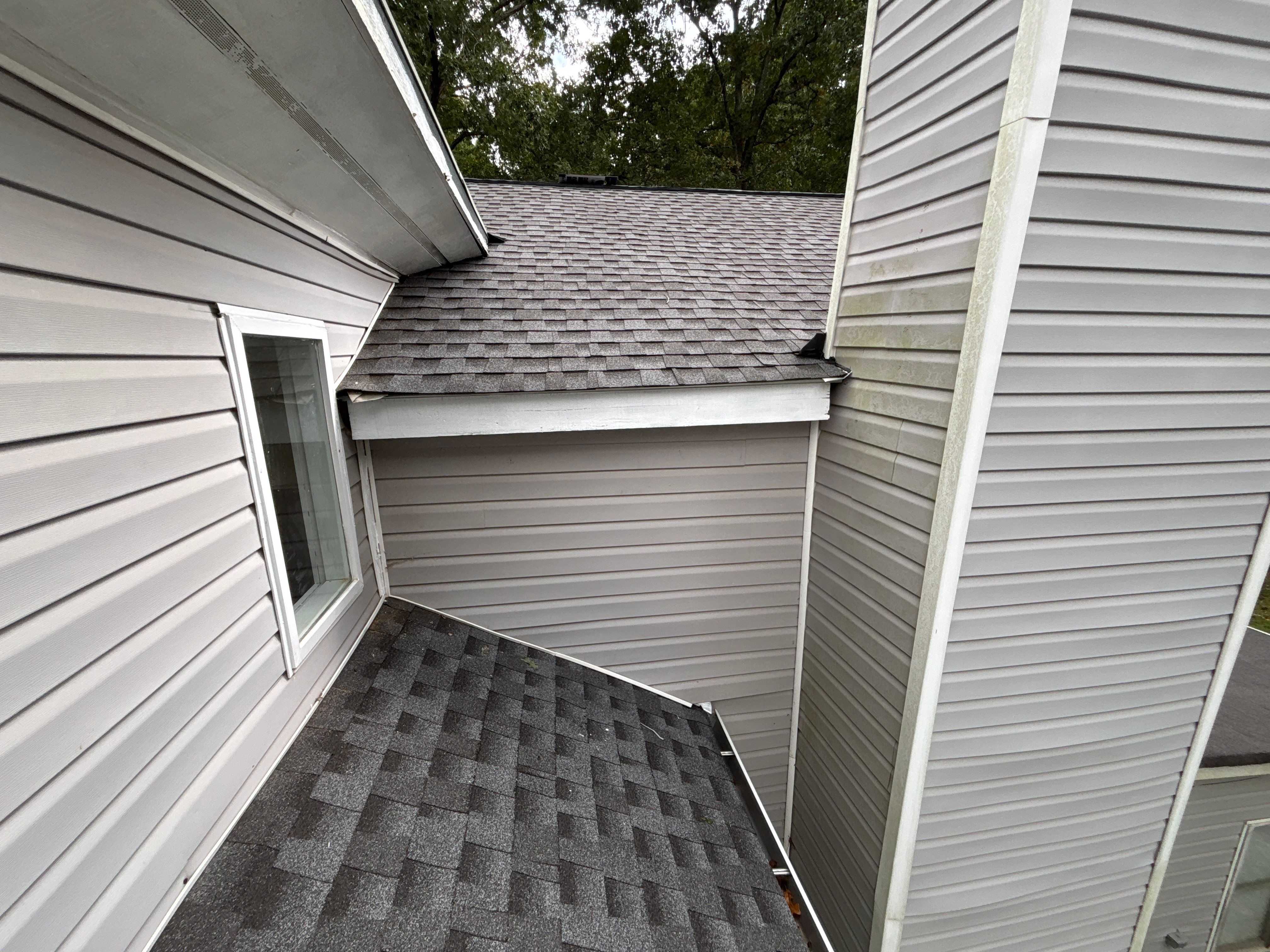 Poor roof installation by Deerfield Roofing LLC