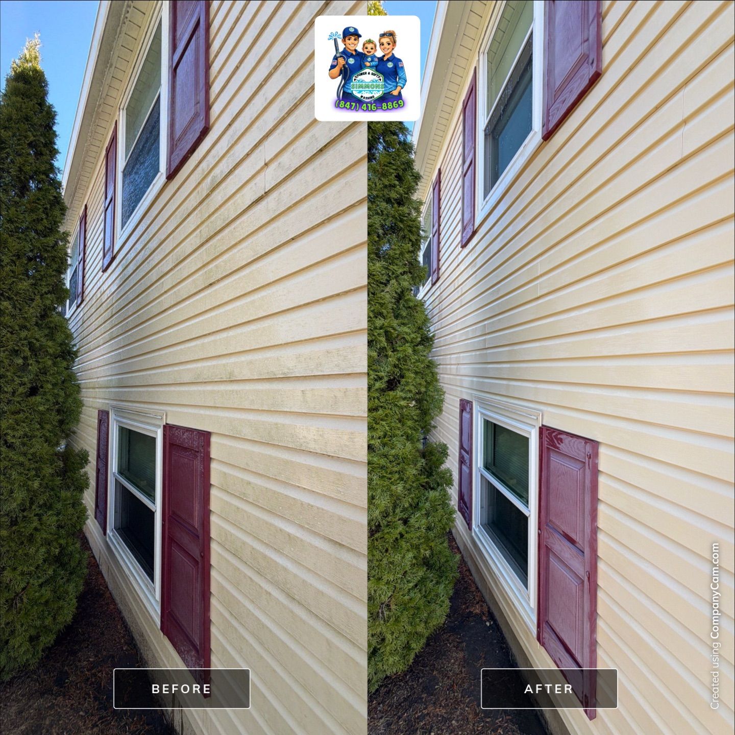 Project in Schaumburg by Simmons Power & Soft Washing