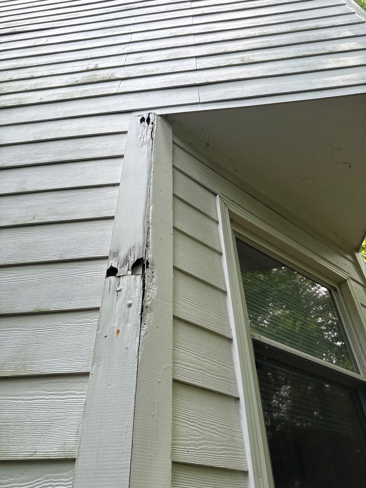 Front Porch Railing Replacement using Trex White Composite Railing by Nelson Exteriors