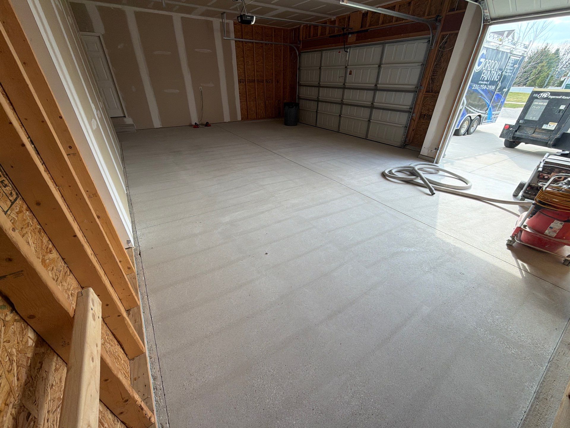 Garage Floor Epoxy Coating Installation – Jenison, Michigan by Gordon Painting