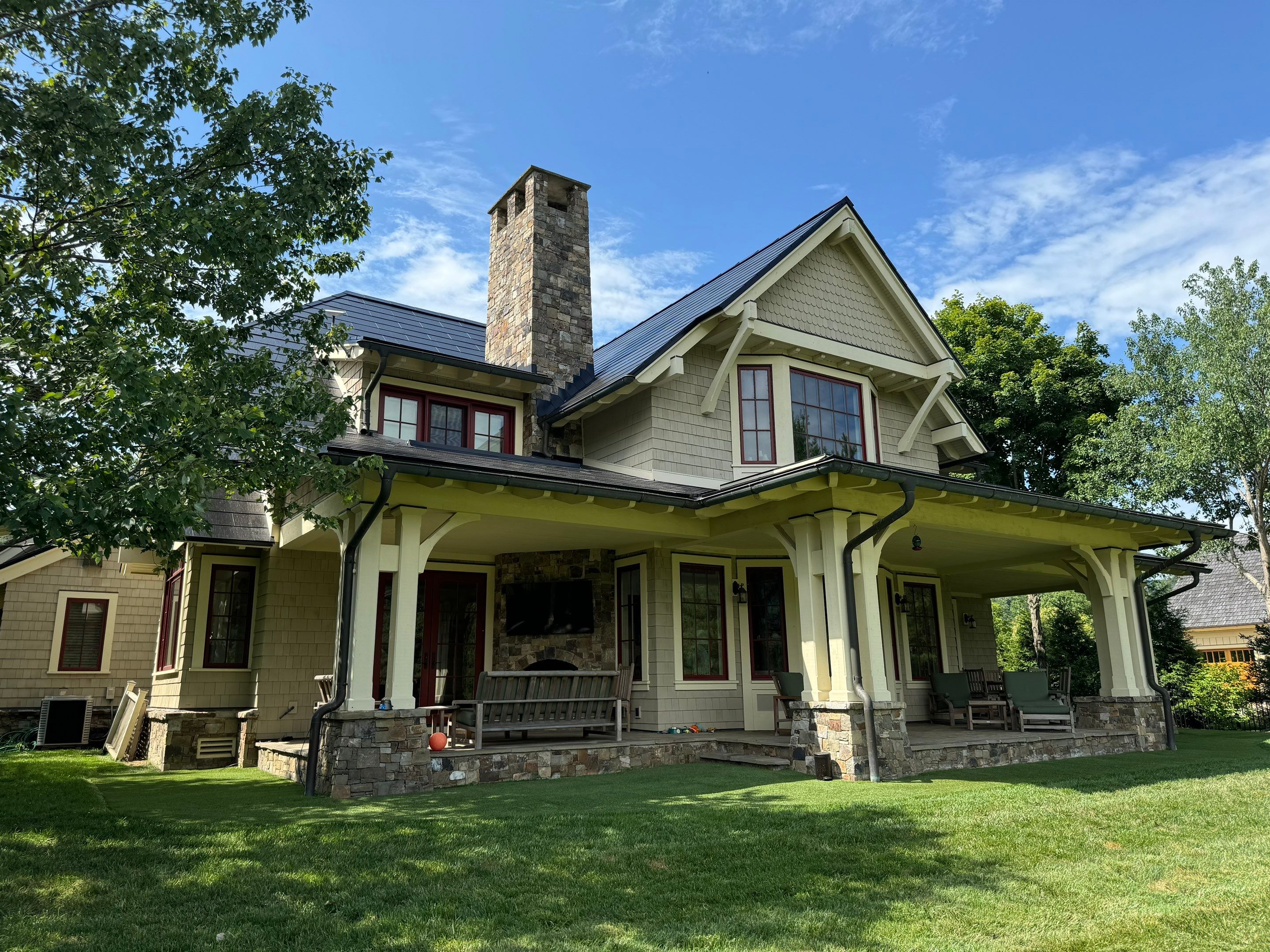 Tesla Solar Roof at The Greenbrier by American Home Contractors
