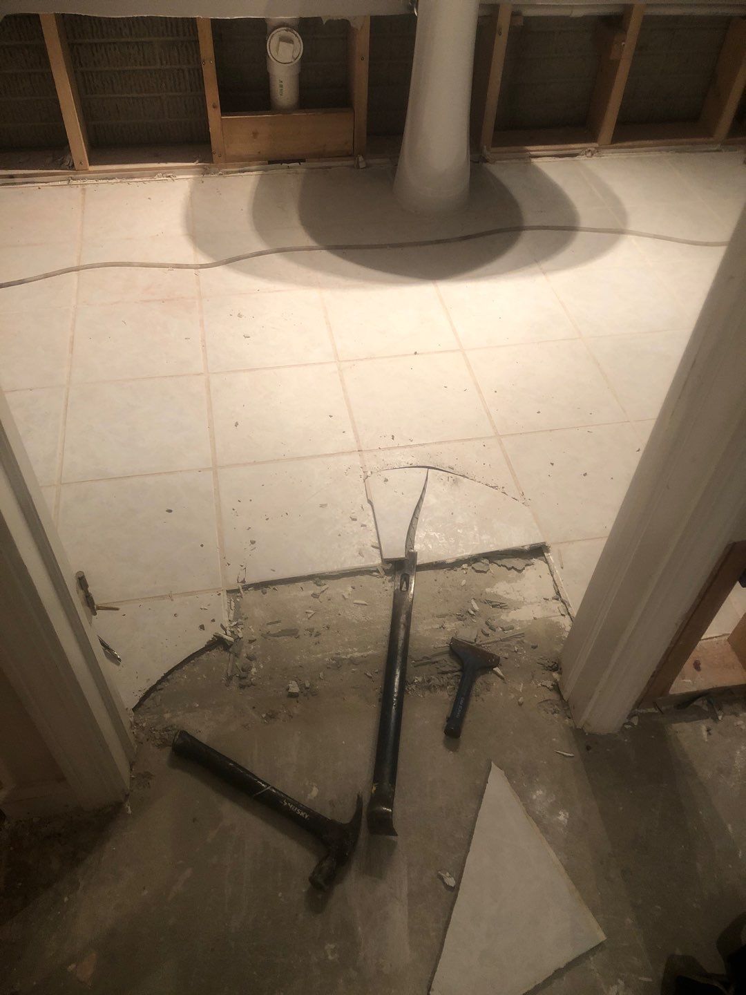 Pipe Burst Emergency Mitigation Demo and Dry Down by Absolute Roofing and Construction