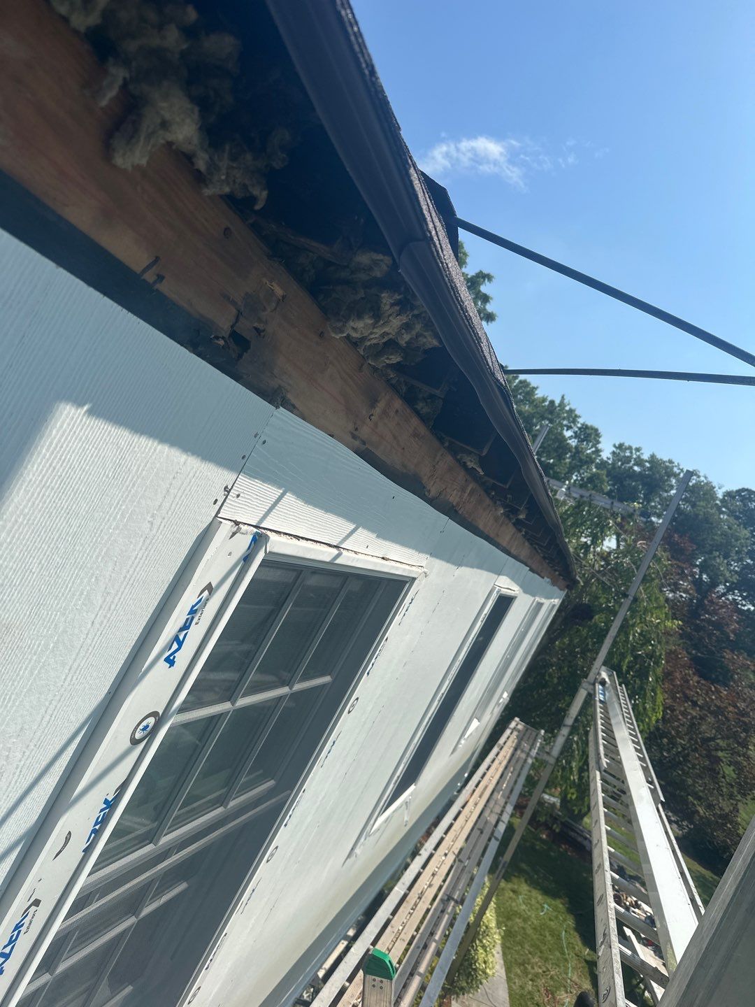 Siding Installation using Hardie Plank Artic white by A Plus Exterior