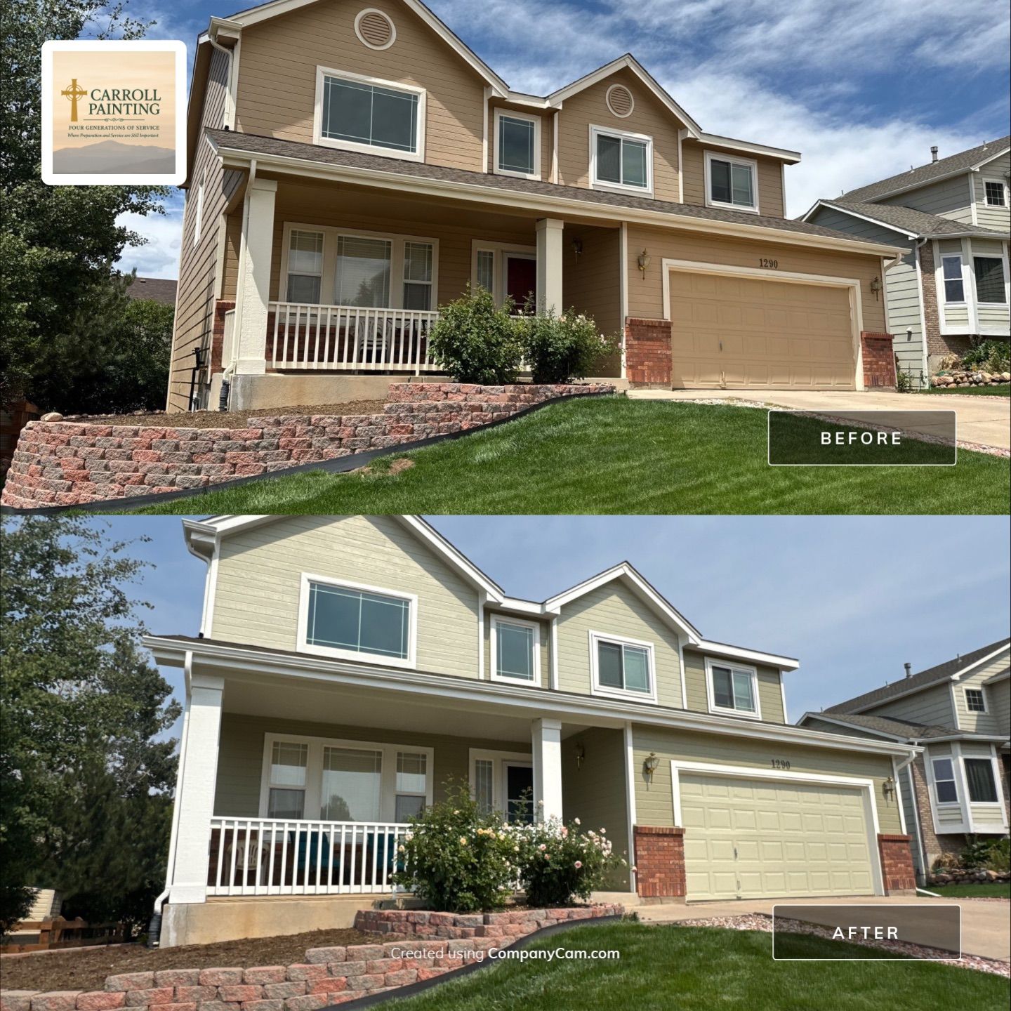 Siding and Trim Paint in North Colorado Springs by Carroll Painting LLC