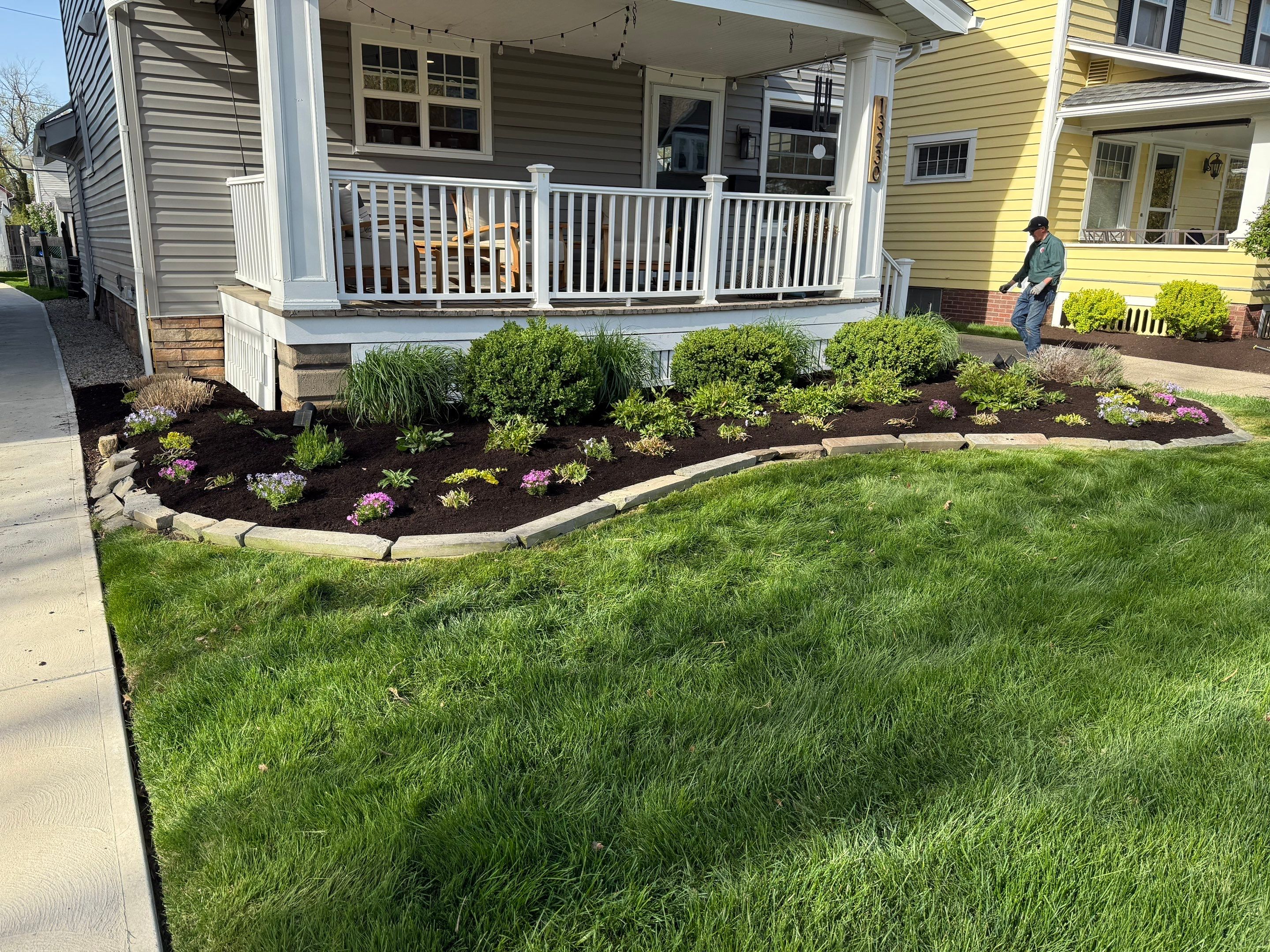 Colorful Cottage Install by Elm Rose Gardens