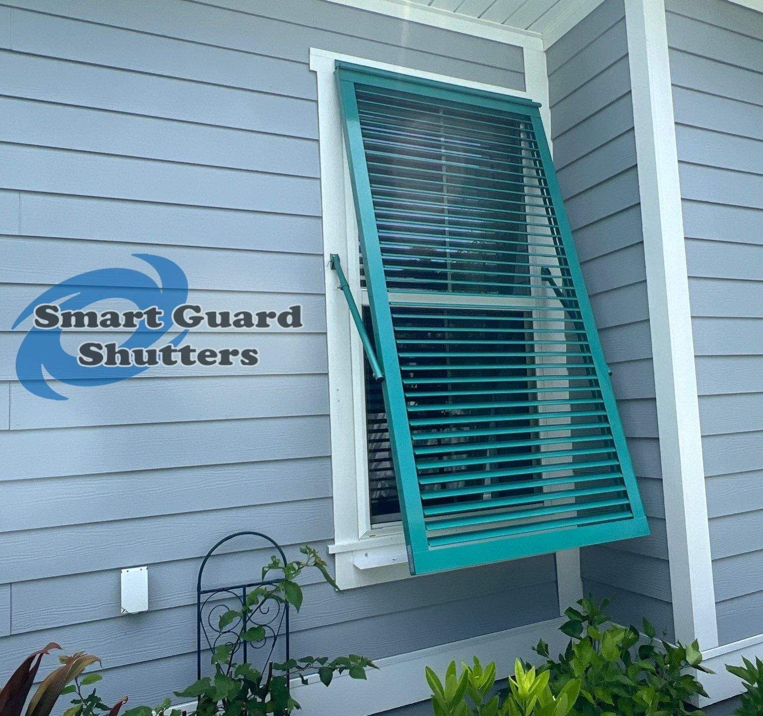 Impact Bahamas in Mint Turquoise by Smart Guard Shutters