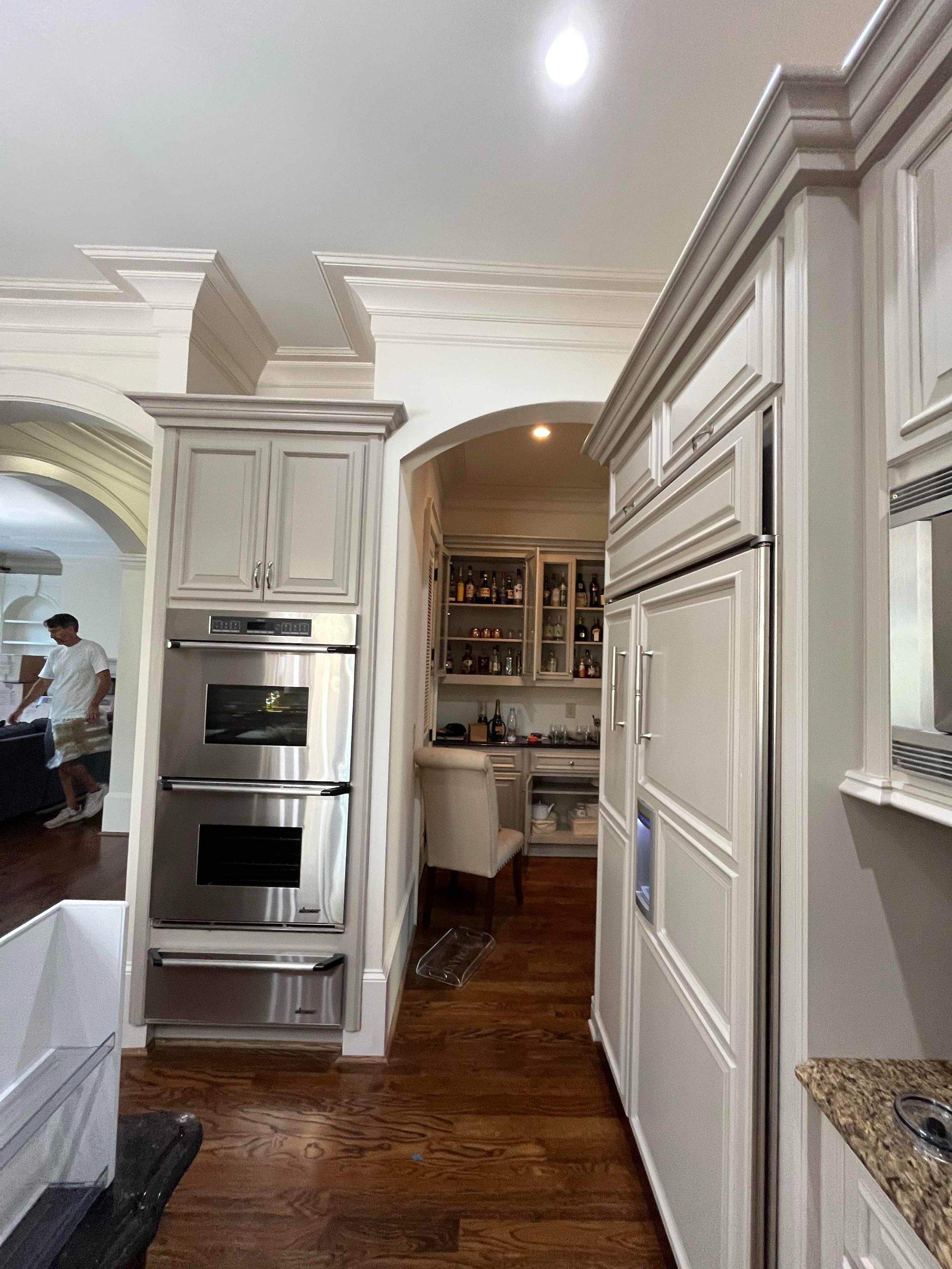 Multiple Cabinet Refinishing Projects in Atlanta Home by Atlanta's Paint Doctor