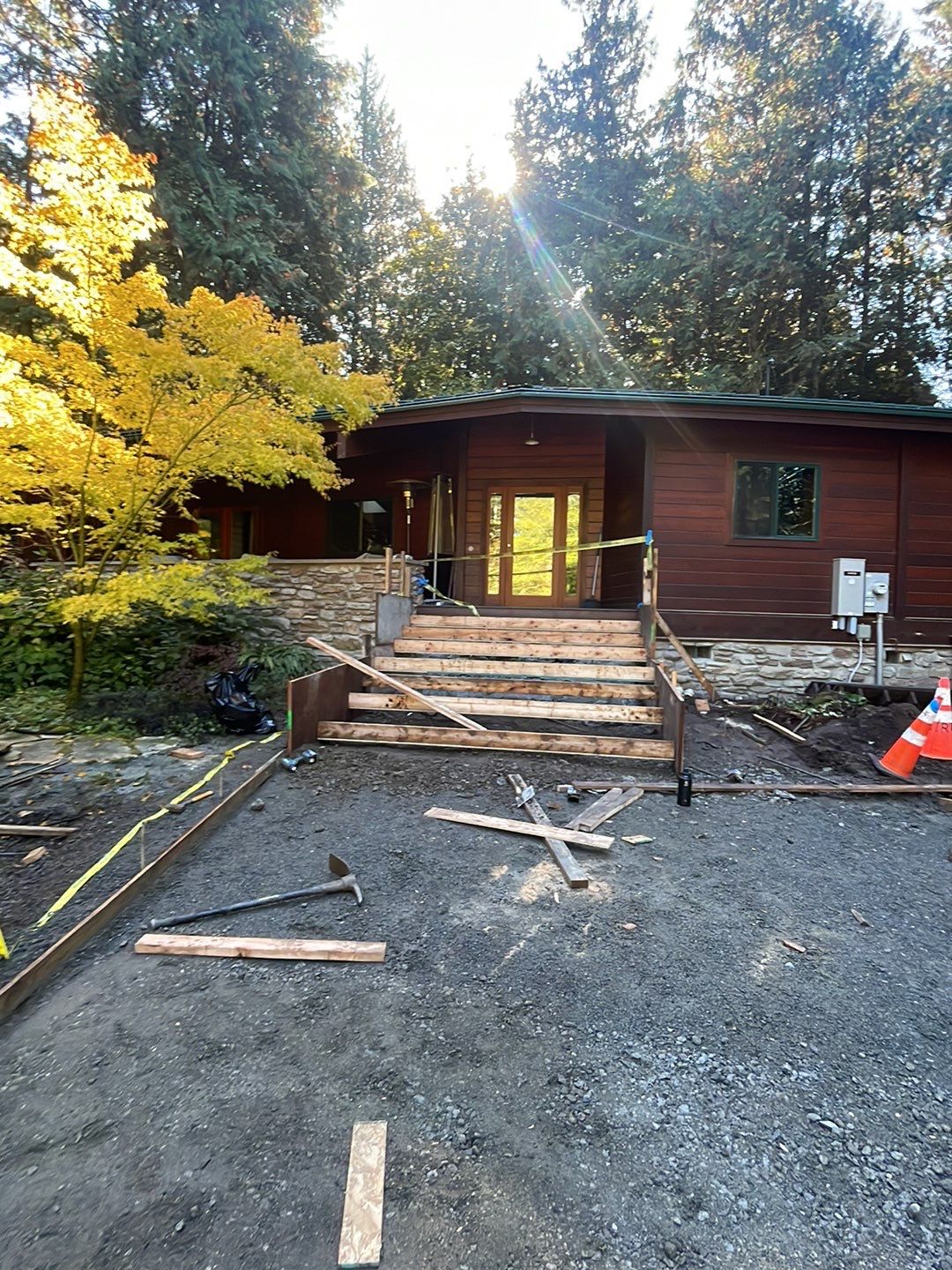 Pia | Custom Concrete Driveway, Walkway & Floating Steps by Jireh Asphalt & Concrete Inc 