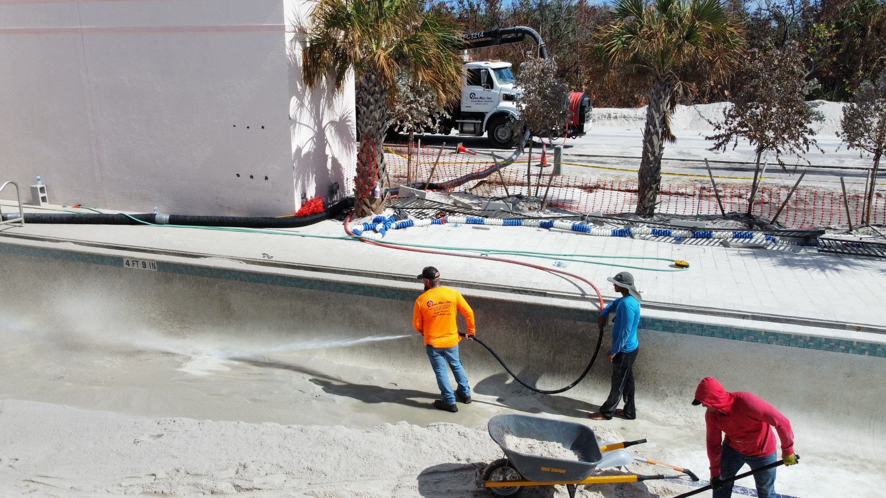 Beachside Community Club Pool Cleanout by Don Mar, Inc. Storm Water Solutions